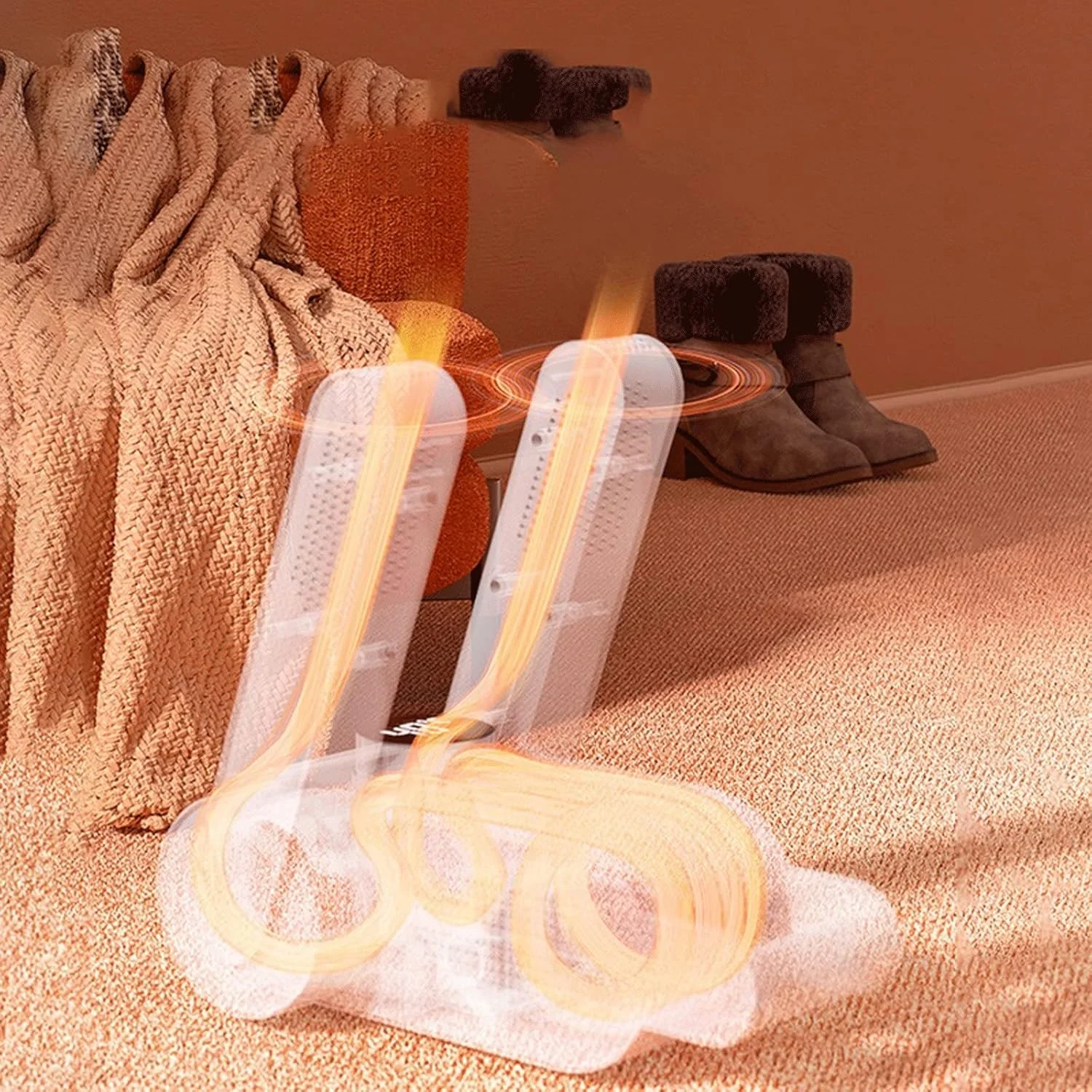 دستگاه خشک کن ناخن، گرم کننده سریع کفش، بخاری کفش با تایمر 120 دقیقه و خشک کن با دمای ثابت