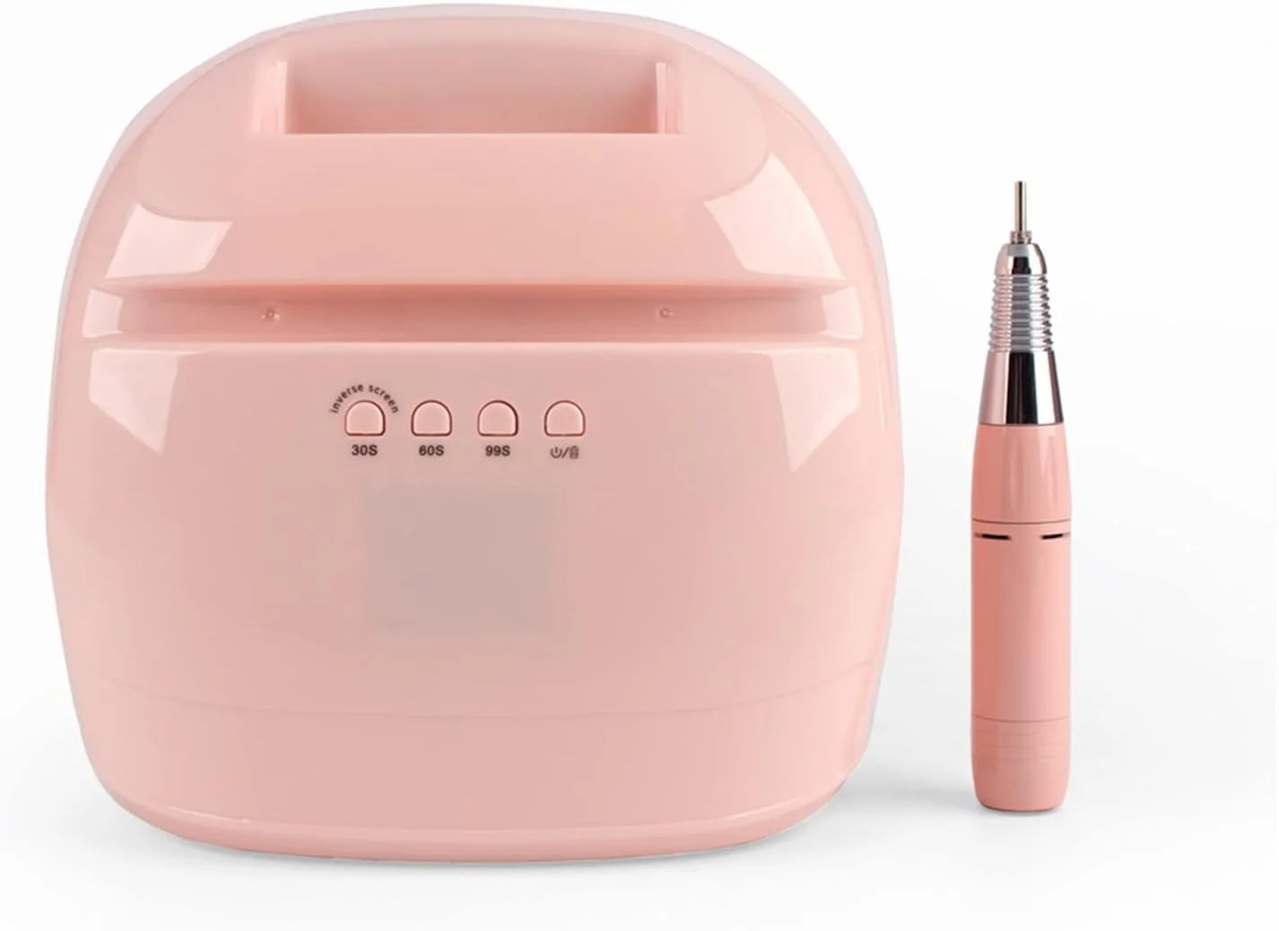 دستگاه خشک کن لاک ناخن، دستگاه مانیکور پدیکور قابل حمل 2 در 1 با سرعت 30000 دور در دقیقه به همراه لامپ LED ناخن 78 وات با قدرت بالا