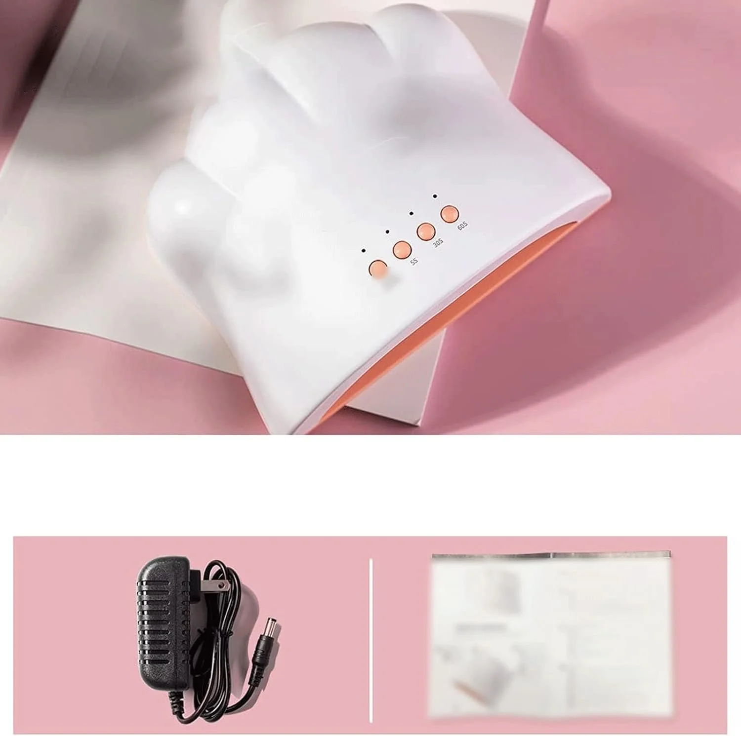 دستگاه خشک کن لاک ناخن، چراغ ناخن 48 وات با 3 تایمر برای لاک ژل و تجهیزات هنر ناخن