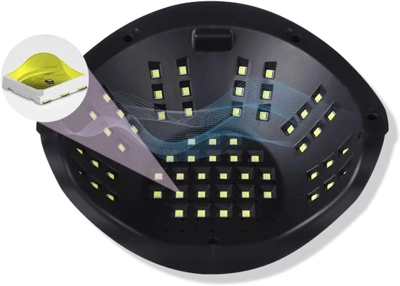 دستگاه خشک کن لاک ناخن حرفه ای با نمایشگر LCD و لامپ LED با خشک کنندگی سریع، مناسب برای تجهیزات هنر ناخن (رنگ: 1)