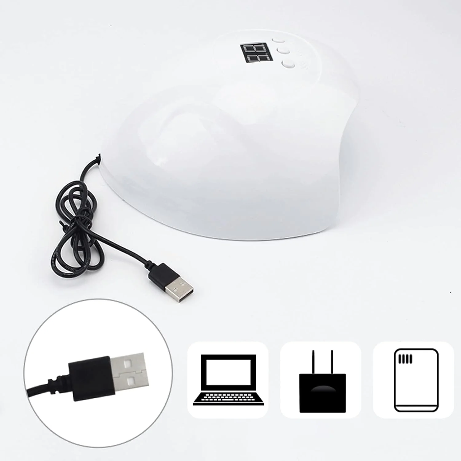 دستگاه خشک کن لاک ناخن، خشک کن ناخن با پرایمر و مجموعه ای از روکش بالایی، لامپ لاک ناخن نوری LED، ابزار طراحی ناخن