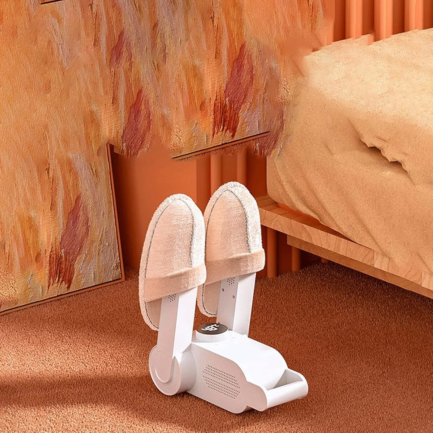 دستگاه خشک کن ناخن، گرم کننده سریع کفش، بخاری کفش با تایمر 120 دقیقه و خشک کن با دمای ثابت