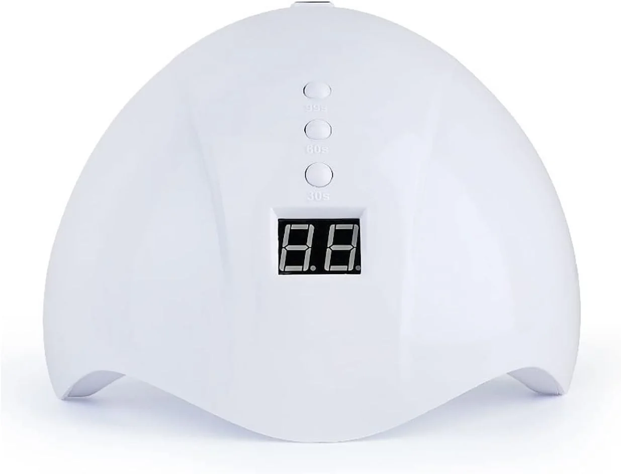 دستگاه خشک کن ناخن، چراغ ال ای دی قابل حمل با کابل USB مناسب برای استفاده خانگی، خشک کننده ژل مژه، 12 ال ای دی، مناسب برای مانیکور ناخن (رنگ: سفید)