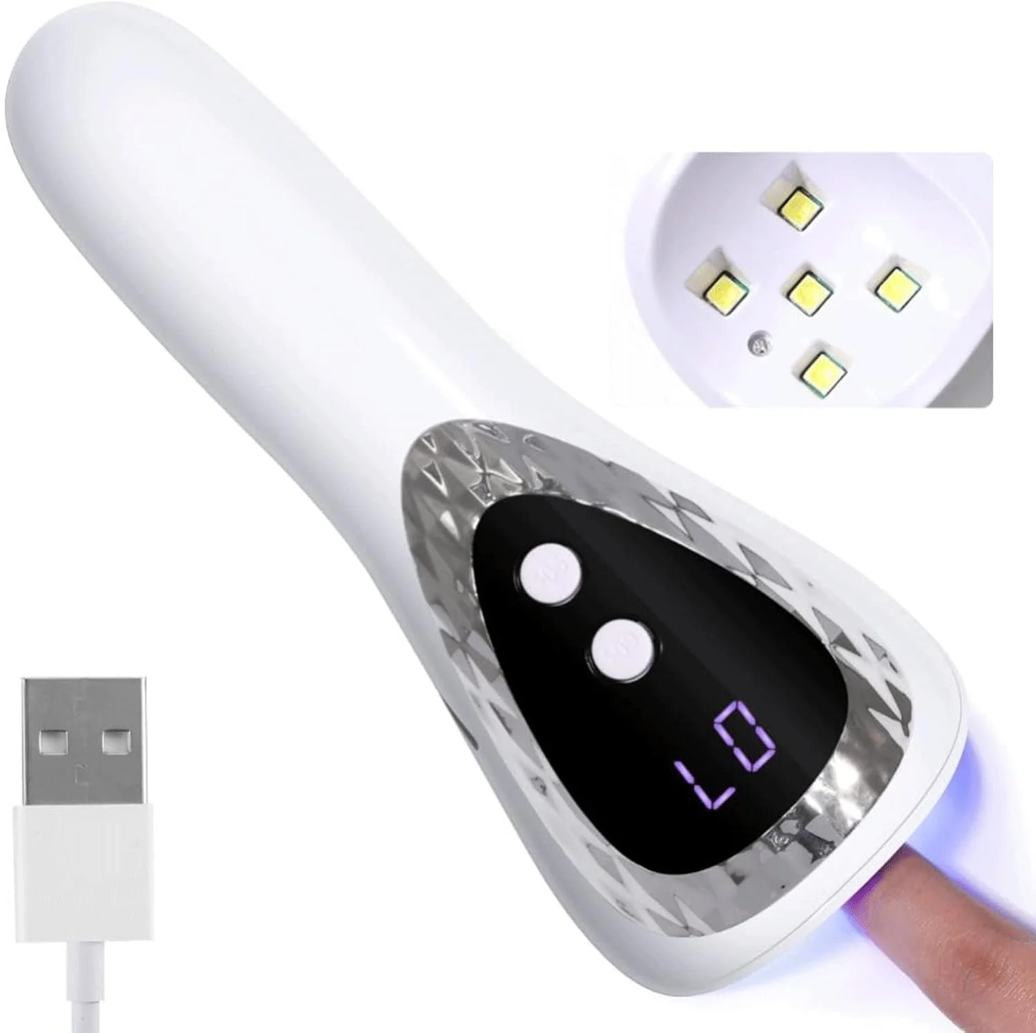 دستگاه خشک کن لاک ناخن، دستگاه مانیکور قابل شارژ با حسگر مادون قرمز