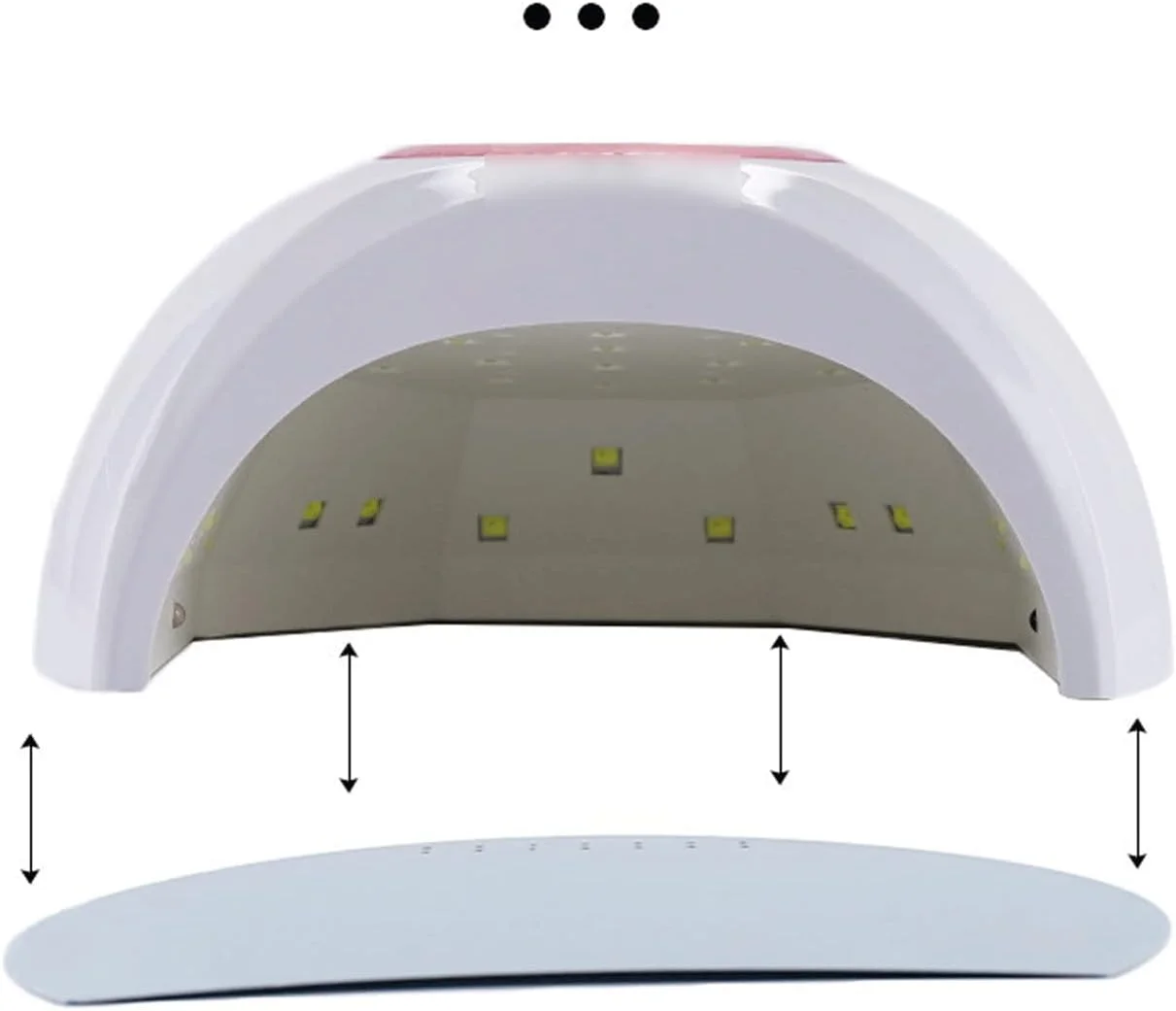 دستگاه خشک کن لاک ژل ناخن قابل حمل USB، دستگاه 60 وات LED برای هنر ناخن (رنگ: 1) دستگاه خشک کن لاک ژل ناخن قابل حمل USB، دستگاه 60 وات LED برای هنر ناخن (رنگ: 1)