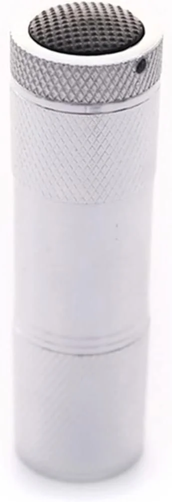 چراغ قوه کوچک طراحی ناخن، 1 عدد چراغ قوه مینیاتوری هنر ناخن به همراه مهر کننده، چراغ LED دستی سیلیکونی قابل حمل، خشک کن لاک ناخن، خشک شدن سریع، چراغ مانیکور