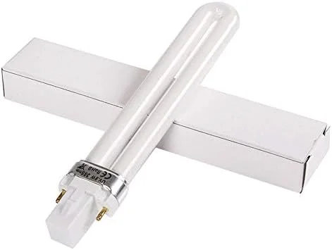 لامپ یو وی ژل خشک کن ناخن حرفه ای U شکل 365 نانومتری 9 وات، لوله جایگزین، ابزار مانیکور ناخن