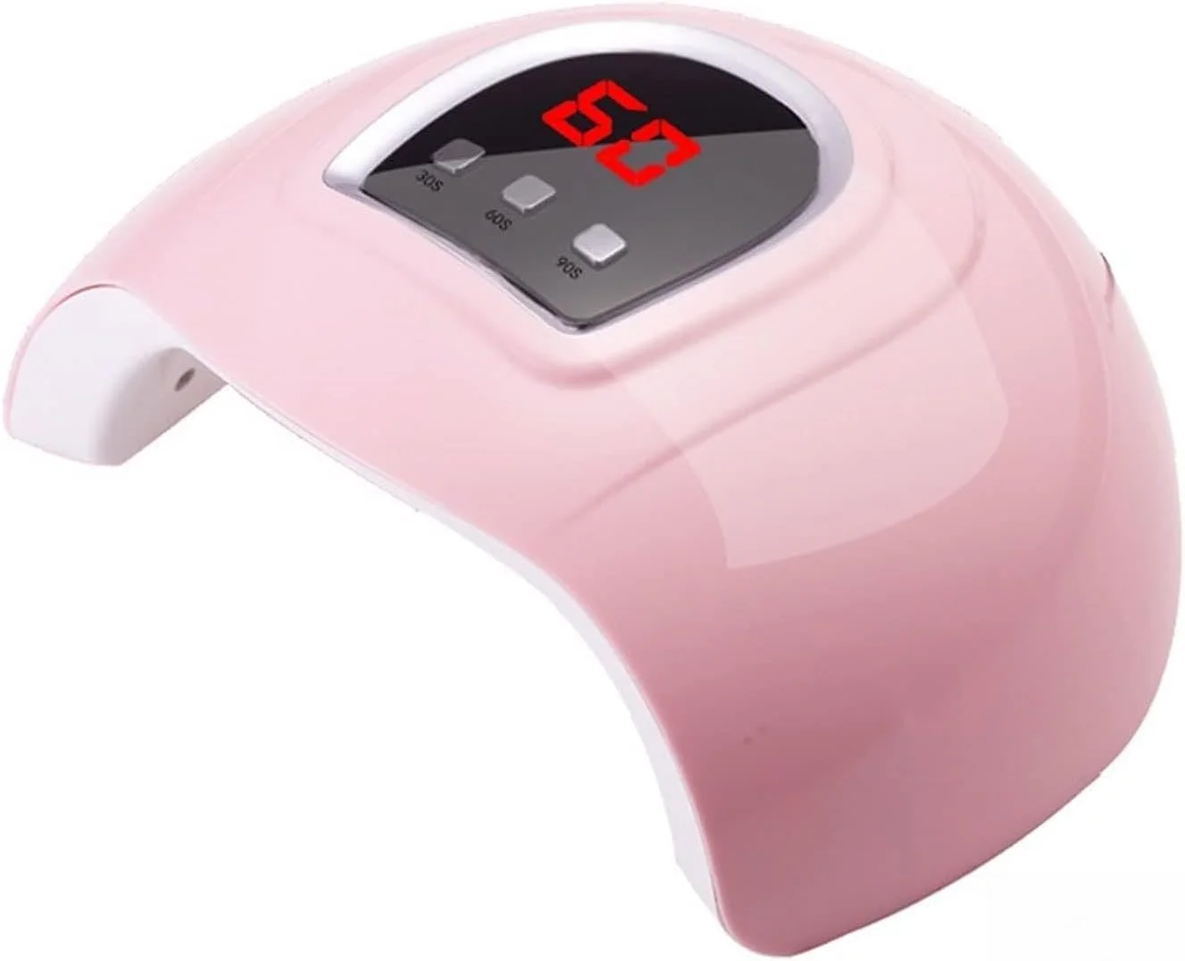 دستگاه خشک کن لاک ناخن LED مناسب برای خشک کردن انواع لاک ژل با حسگر حرکتی، ابزار مانیکور و پدیکور سالنی (رنگ: صورتی)