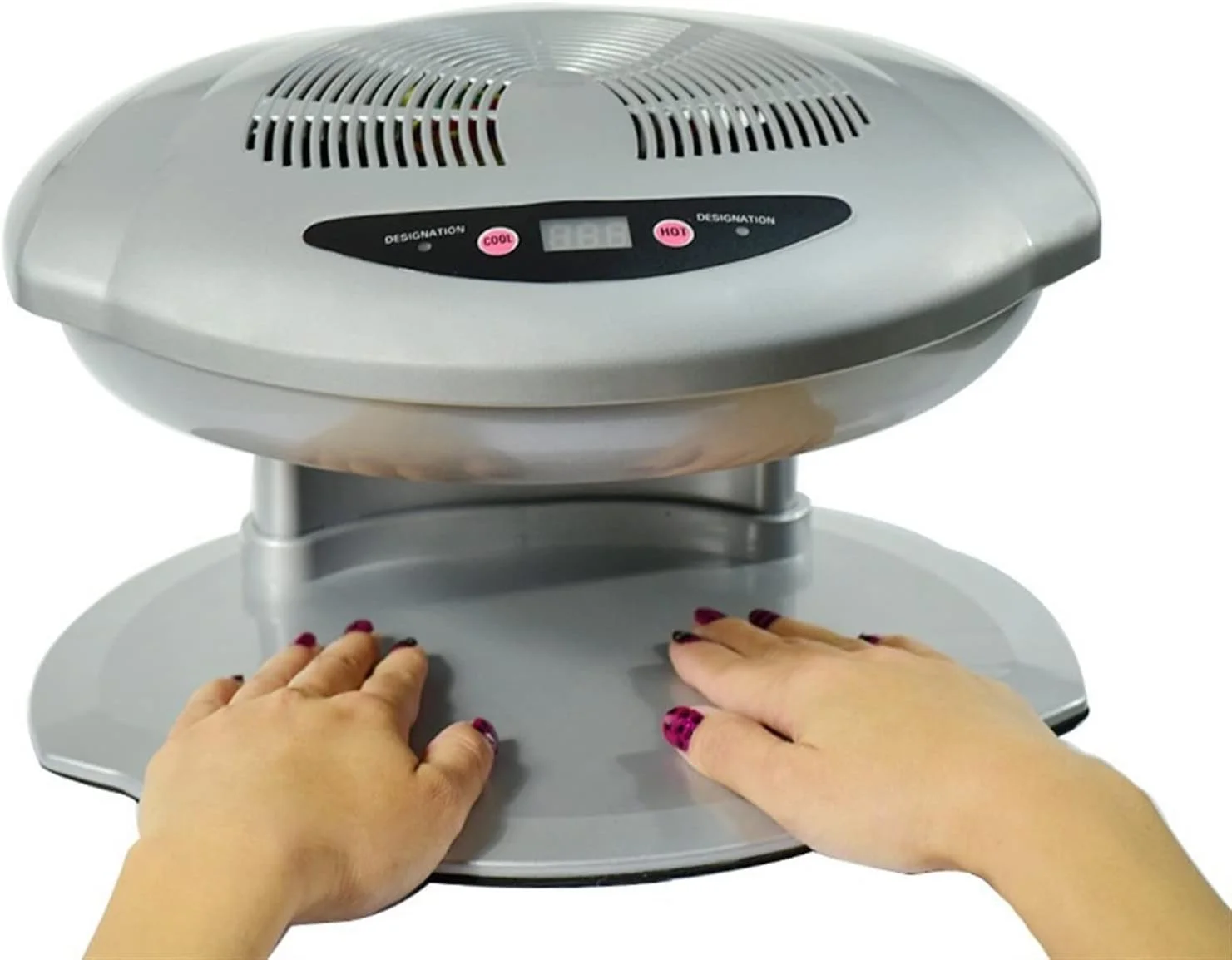 دستگاه خشک کن لاک ناخن 400 وات حرفه ای، فن دمنده برای مانیکور و پدیکور، خشک کن سریع لاک و تجهیزات طراحی ناخن