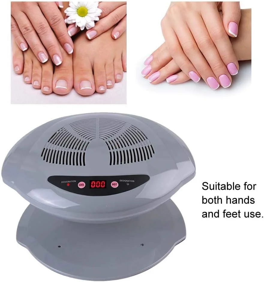 خشک کن ناخن، سنسور هوای گرم و سرد، ابزار مانیکور فن برای خشک کردن لاک ناخن برای اتاق نشیمن و خانه (نقره ای) خشک کن ناخن، سنسور هوای گرم و سرد، ابزار مانیکور فن برای خشک کردن لاک ناخن برای اتاق نشیمن و خانه (نقره ای)