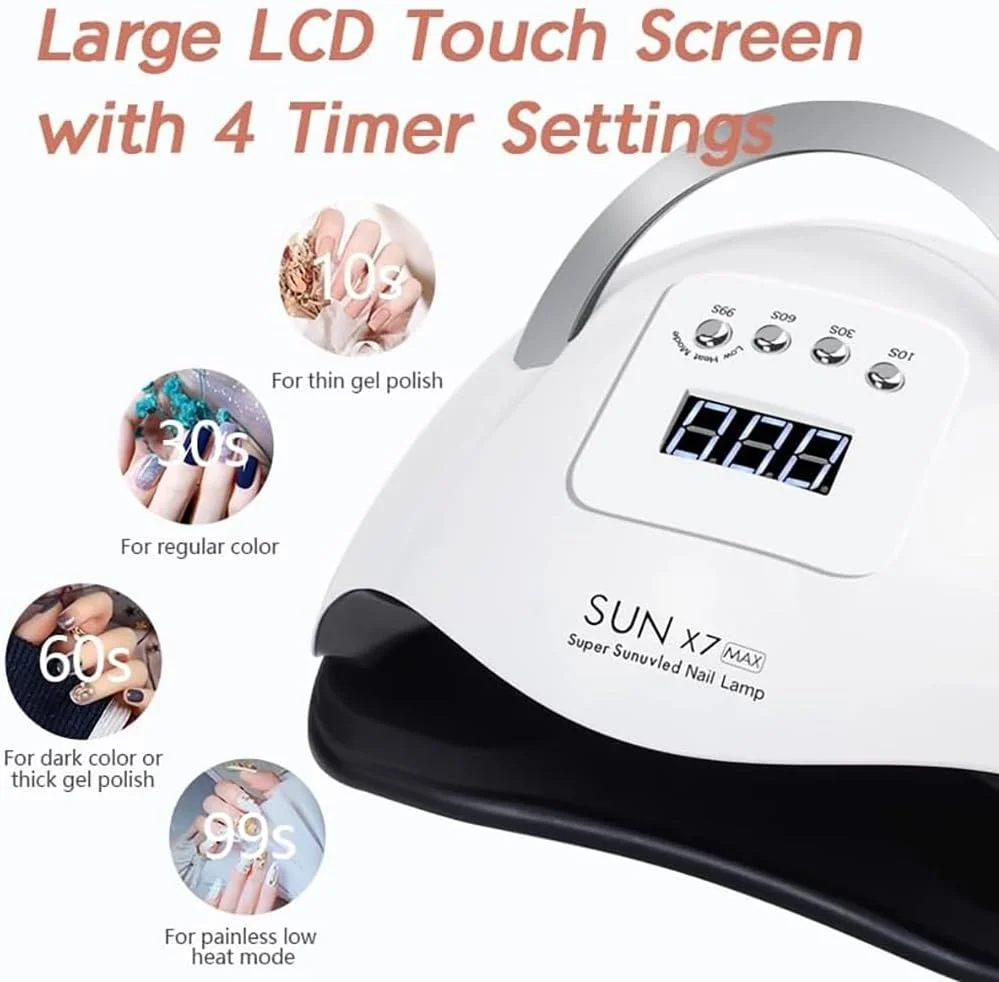 دستگاه خشک کن ناخن ال ای دی 280 وات با 66 عدد لامپ ال ای دی، چراغ یو وی برای ناخن، مناسب برای خشک کردن انواع لاک ژل، دارای حسگر حرکتی، ابزار مانیکور و پدیکور سالنی، خشک کننده ژل ناخن پا، سفید دستگاه خشک کن ناخن ال ای دی 280 وات با 66 عدد لامپ ال ای دی، چراغ یو وی برای ناخن، مناسب برای خشک کردن انواع لاک ژل، دارای حسگر حرکتی، ابزار مانیکور و پدیکور سالنی، خشک کننده ژل ناخن پا، سفید