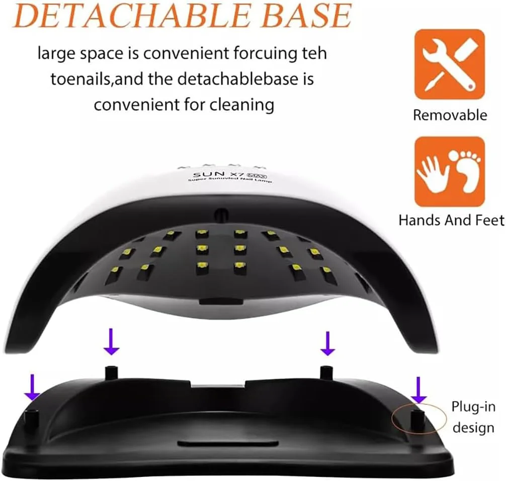 دستگاه خشک کن ناخن ال ای دی 280 وات با 66 عدد لامپ ال ای دی، چراغ یو وی برای ناخن، مناسب برای خشک کردن انواع لاک ژل، دارای حسگر حرکتی، ابزار مانیکور و پدیکور سالنی، خشک کننده ژل ناخن پا، سفید دستگاه خشک کن ناخن ال ای دی 280 وات با 66 عدد لامپ ال ای دی، چراغ یو وی برای ناخن، مناسب برای خشک کردن انواع لاک ژل، دارای حسگر حرکتی، ابزار مانیکور و پدیکور سالنی، خشک کننده ژل ناخن پا، سفید