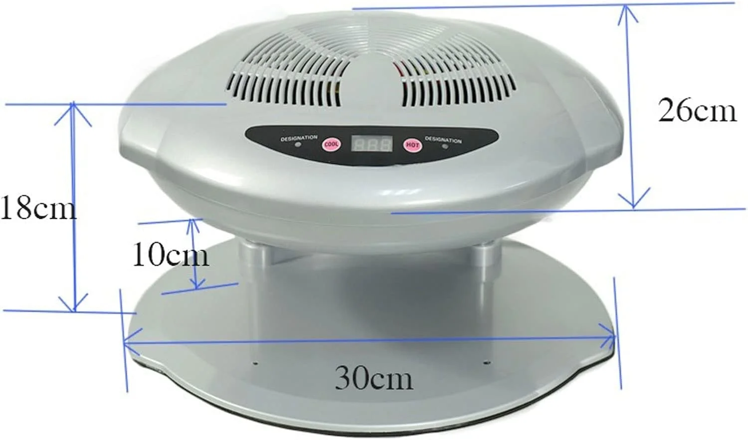 دستگاه خشک کن لاک ناخن 400 وات حرفه ای، فن دمنده برای مانیکور و پدیکور، خشک کن سریع لاک و تجهیزات طراحی ناخن