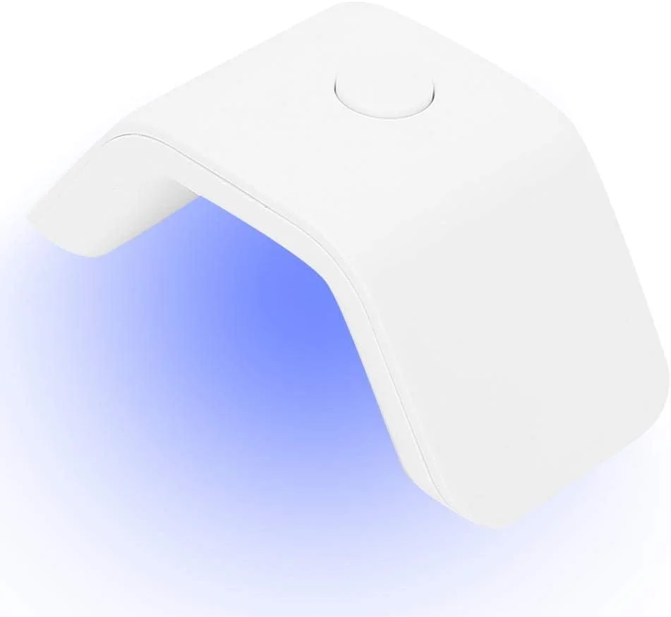 مینی خشک کن ناخن، لامپ خشک کننده لاک ژل ناخن با منبع نور دوگانه UV/LED، مناسب برای استفاده با یک انگشت، مینی لامپ مانیکور (#1)