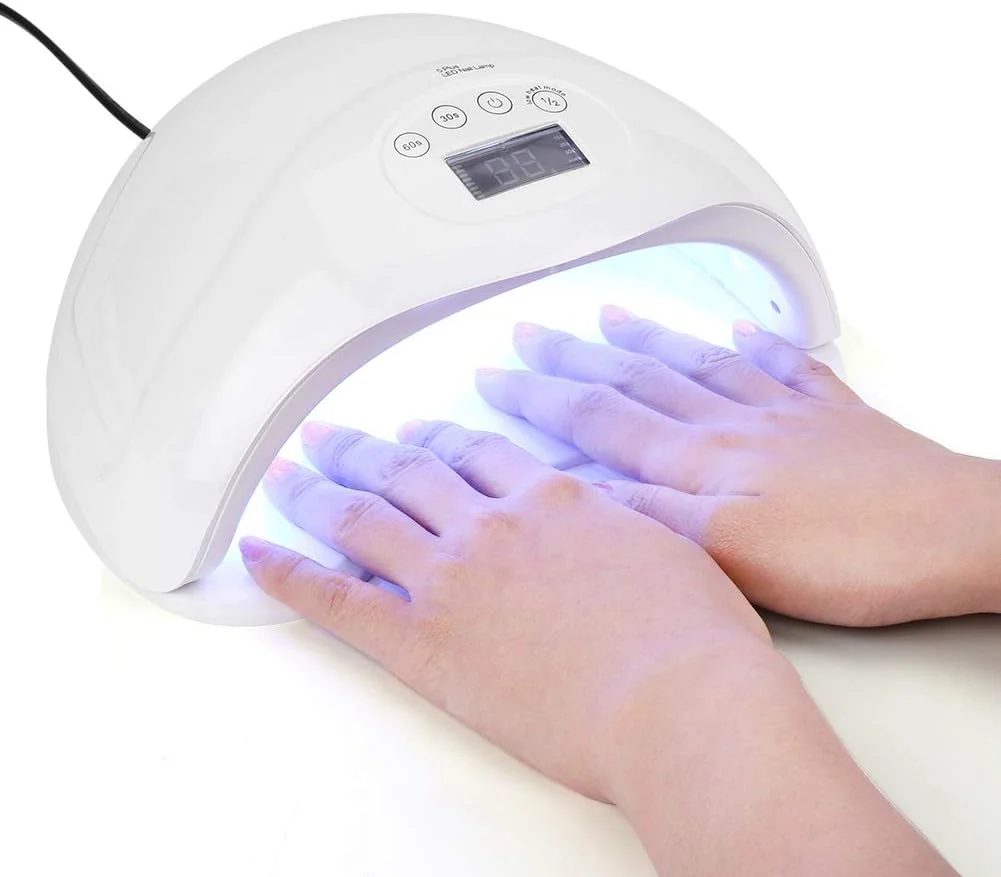 دستگاه خشک کن لاک ناخن UV با صفحه نمایش LCD، دارای 3 تنظیمات تایمر 30s/60s/99s و حالت حرارت کم، مناسب برای استفاده در سالن های آرایشی و منزل (#1) دستگاه خشک کن لاک ناخن UV با صفحه نمایش LCD، دارای 3 تنظیمات تایمر 30s/60s/99s و حالت حرارت کم، مناسب برای استفاده در سالن های آرایشی و منزل (#1)