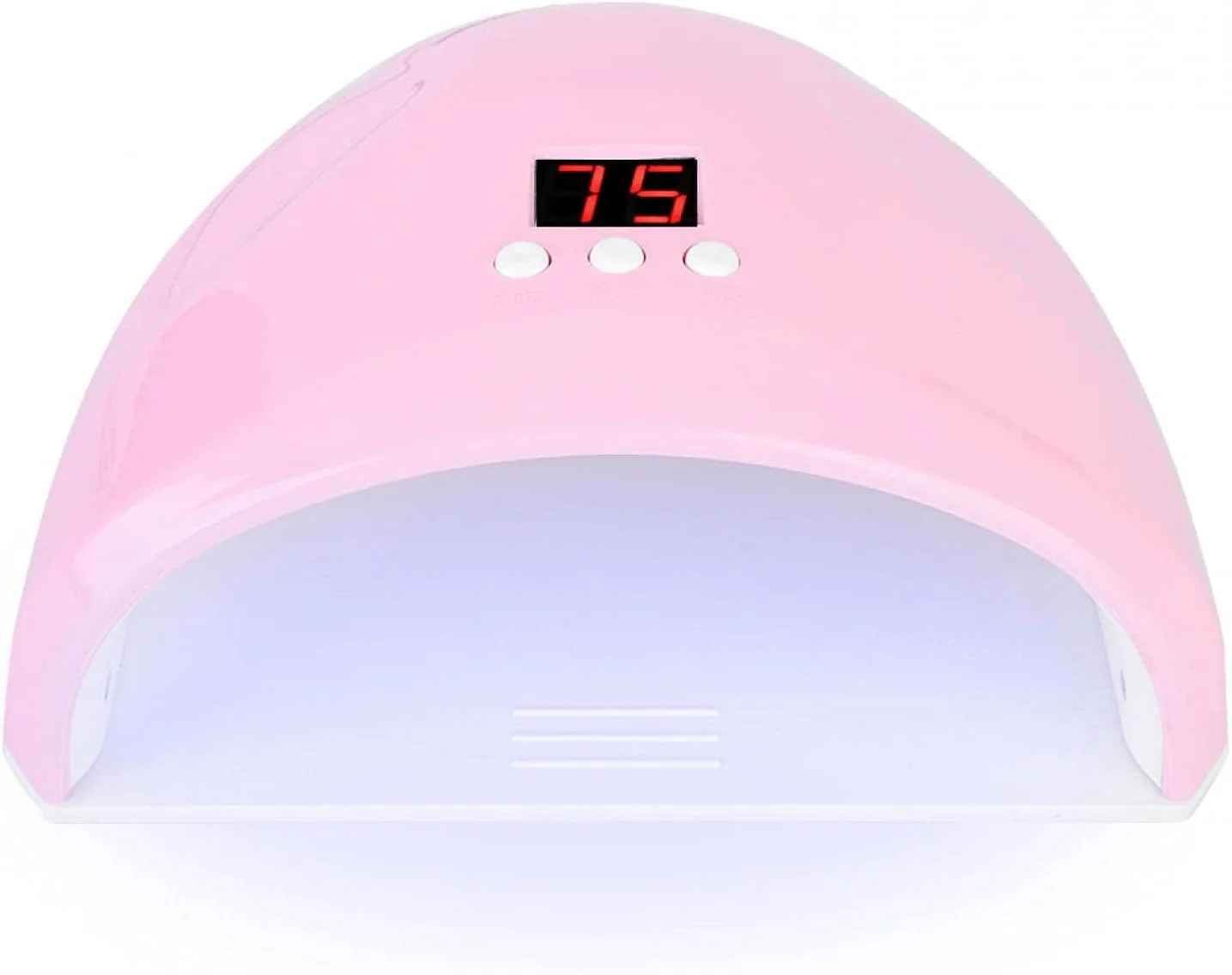 دستگاه خشک کن ناخن 36 وات، ابزار مانیکور شیک برای سفت کردن ناخن، دستگاه خشک کن لاک ژل هوشمند LED UV، خشک کن لاک ناخن برای لاک های معمولی با 12 لامپ LED (صورتی)