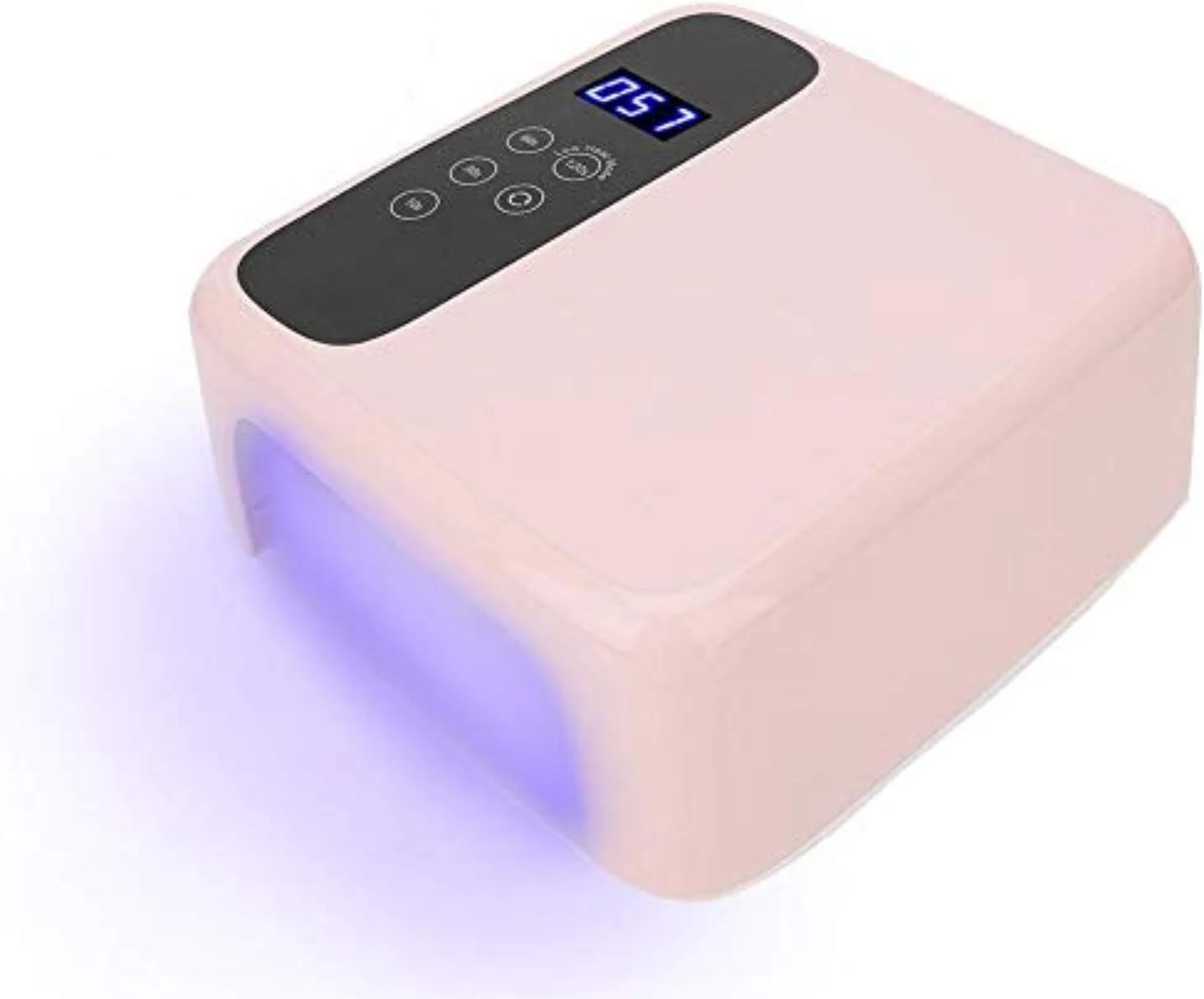 دستگاه خشک کن لاک ناخن UV LED با توان 72 وات و صفحه نمایش LED قابل تنظیم، دستگاه خشک کن ناخن القایی هوشمند قابل شارژ با صفحه نمایش چرخشی هوشمند برای خشک کردن ناخن های ژلی، سنسور اتوماتیک، صفحه نمایش LCD