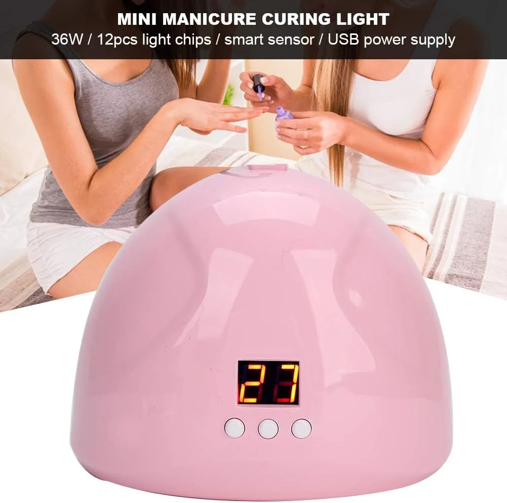 دستگاه خشک کن لاک ناخن UV با توان 36 وات، خشک کن LED ناخن با تایمر/حسگر/صفحه نمایش LCD، طراحی USB قابل حمل، چراغ LED ناخن برای خشک کردن لاک ژل ناخن های دست و پا دستگاه خشک کن لاک ناخن UV با توان 36 وات، خشک کن LED ناخن با تایمر/حسگر/صفحه نمایش LCD، طراحی USB قابل حمل، چراغ LED ناخن برای خشک کردن لاک ژل ناخن های دست و پا