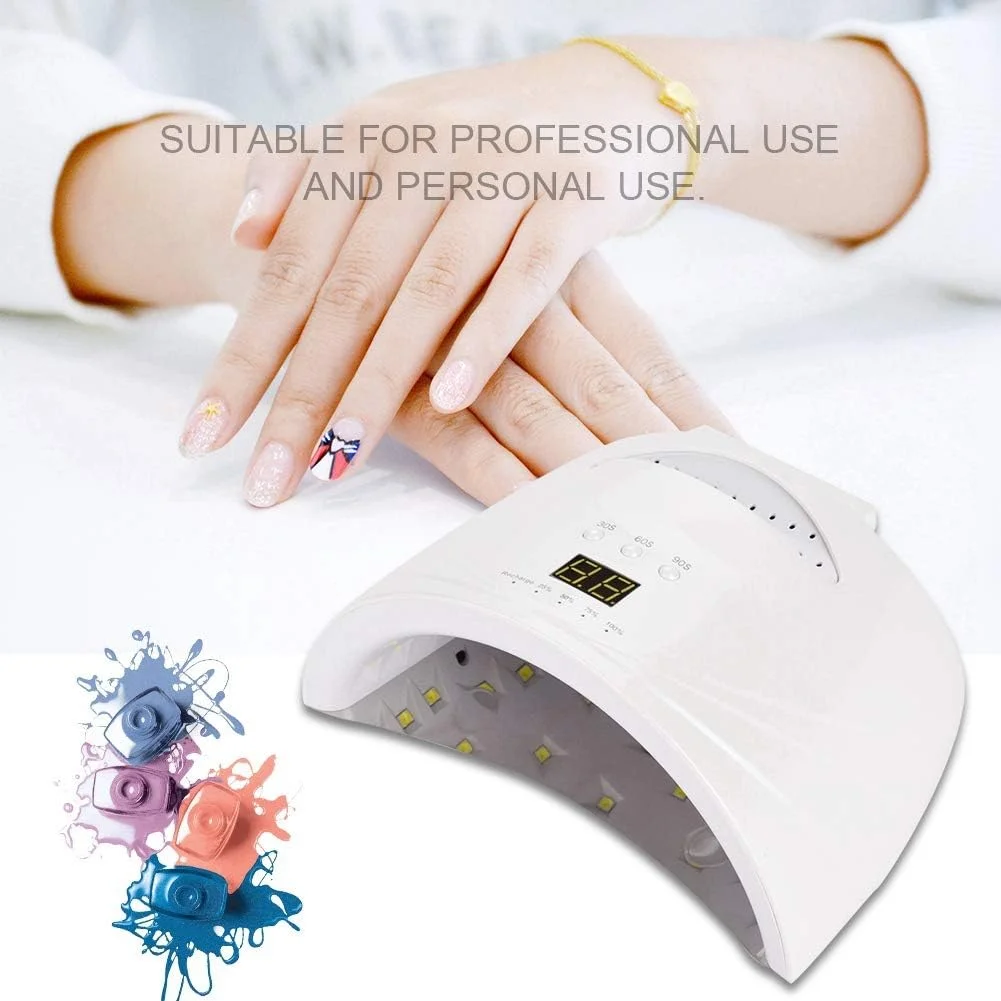 دستگاه خشک کن لاک ناخن LED 48 وات، دستگاه خشک کننده لاک ژل بی سیم قابل شارژ با عملکرد تنظیم زمان، ابزار حرفه ای طراحی ناخن برای زیبایی سالن و خانه دستگاه خشک کن لاک ناخن LED 48 وات، دستگاه خشک کننده لاک ژل بی سیم قابل شارژ با عملکرد تنظیم زمان، ابزار حرفه ای طراحی ناخن برای زیبایی سالن و خانه