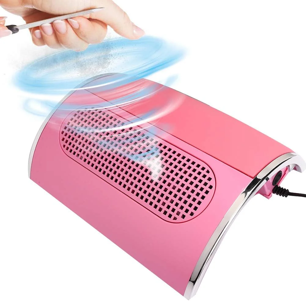 دستگاه جمع کننده گرد و غبار ناخن 40 وات، دستگاه مانیکور حرفه ای سالن با 3 فن و 2 کیسه جمع آوری گرد و غبار (آمریکا)