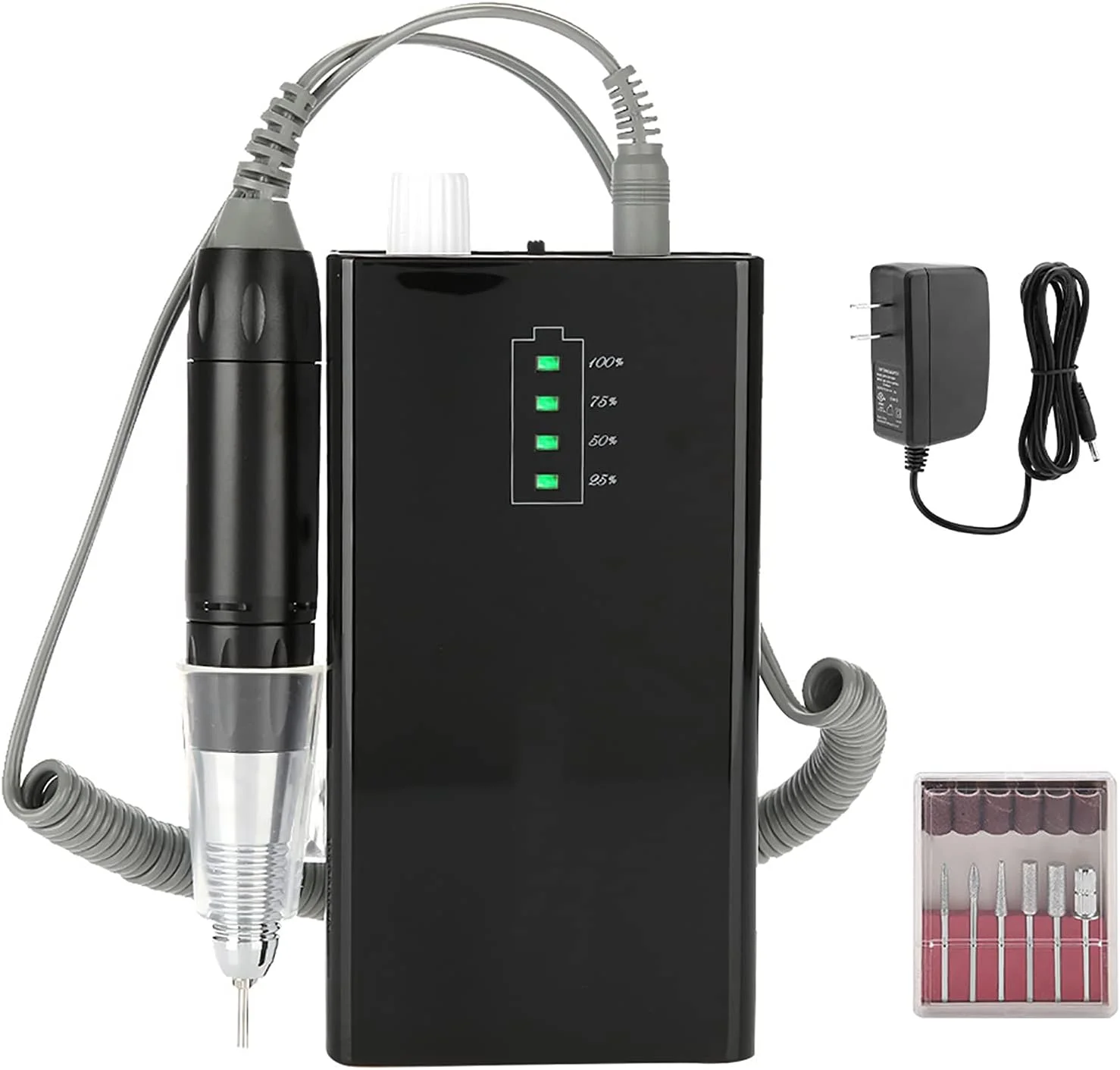 دستگاه سوهان ناخن، مینی پولیشر شارژی ناخن برای ناخن های ژلی آکریلیک، سوهان برقی 30000 دور در دقیقه (دوشاخه آمریکایی) دستگاه سوهان ناخن، مینی پولیشر شارژی ناخن برای ناخن های ژلی آکریلیک، سوهان برقی 30000 دور در دقیقه (دوشاخه آمریکایی)