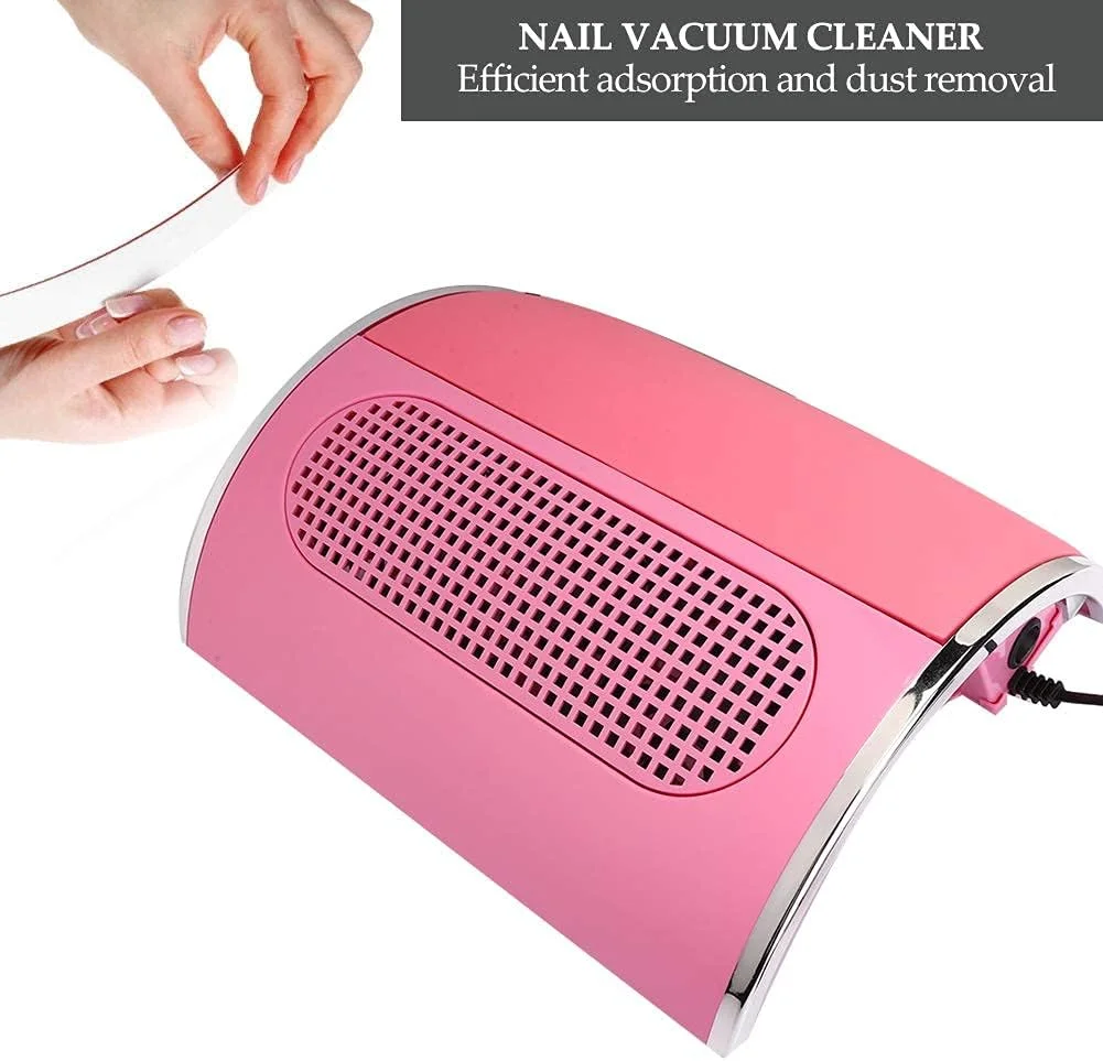 دستگاه جمع کننده گرد و غبار ناخن 40 وات، دستگاه مانیکور حرفه ای سالن با 3 فن و 2 کیسه جمع آوری گرد و غبار (آمریکا)