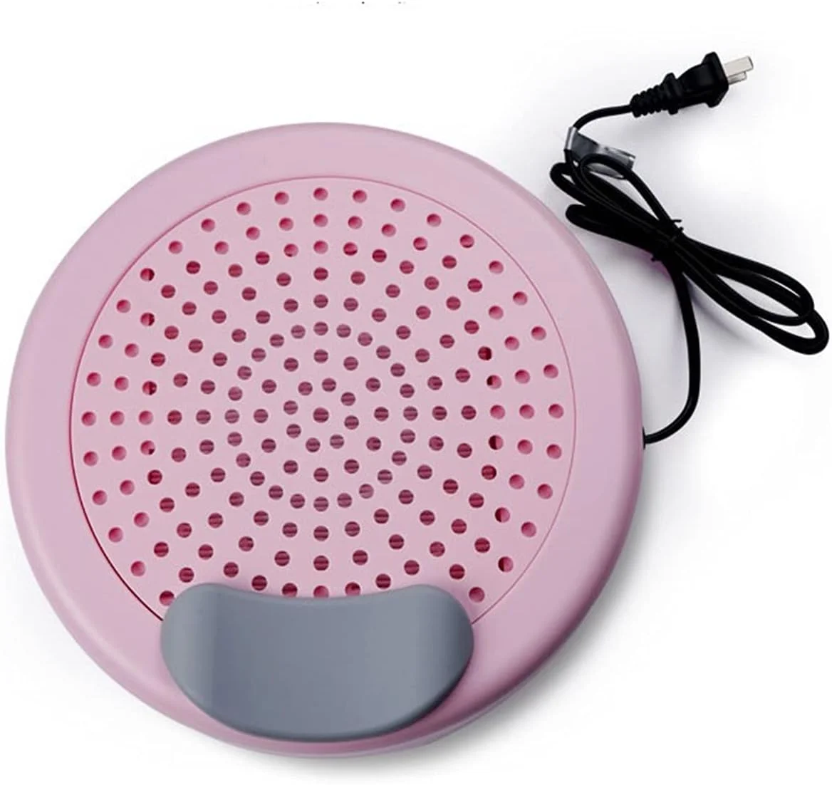 دستگاه مکنده گرد و غبار ناخن FURLOU، فیلتر تسمه ای گرد، کم صدا، مناسب میز کار، دستگاه پولیش ناخن با قدرت بالا (اندازه: صورتی)