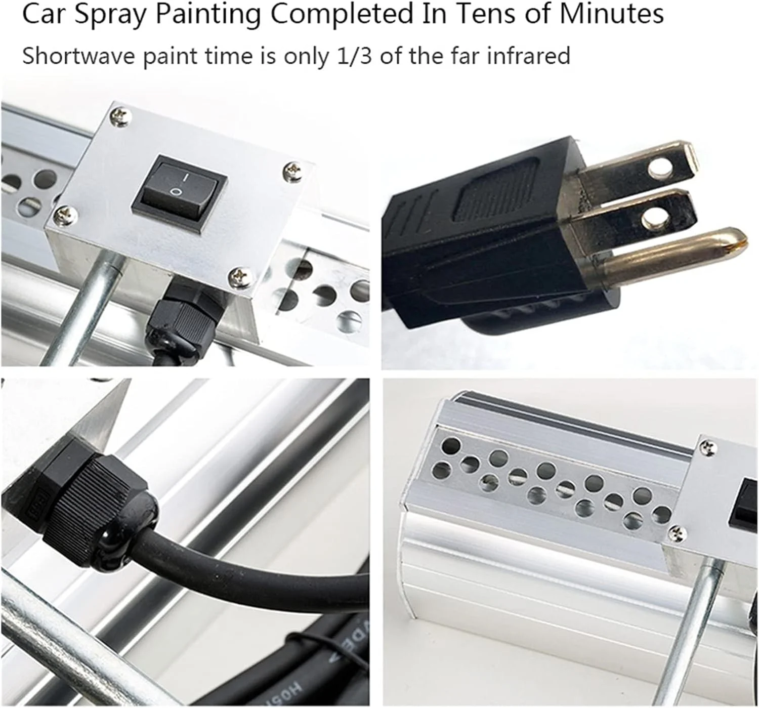 چراغ خشک کن رنگ قابل حمل برای پخت رنگ، بخاری برای رنگ خودرو، ابزار نگهداری خودرو، تعمیر بدنه خودرو (رنگ: Uk)