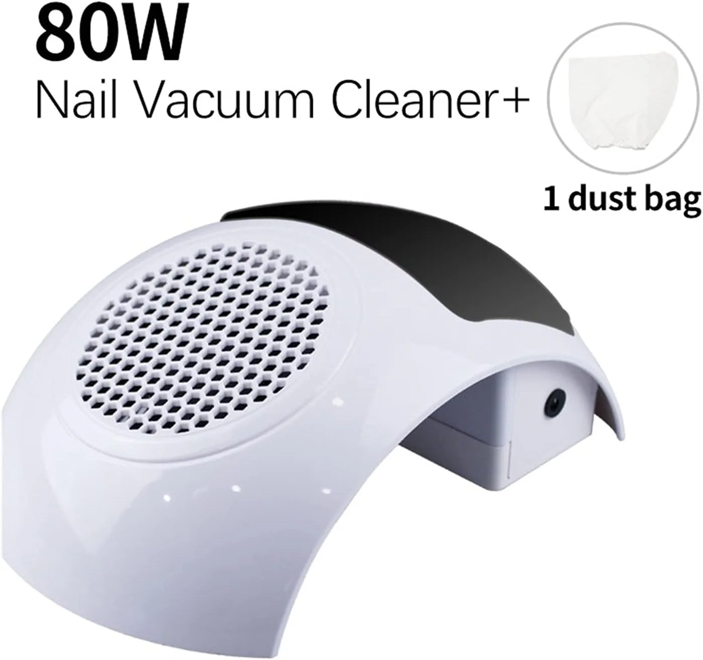 دستگاه مکنده گرد و غبار ناخن 80 واتی، جمع کننده گرد و غبار لاک ژل ناخن، ابزار مانیکور
