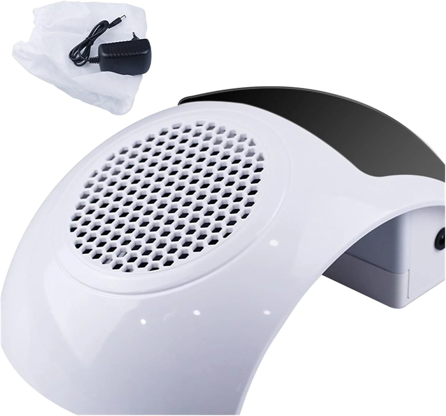 دستگاه مکنده گرد و غبار ناخن 80 وات با قابلیت تنظیم، مناسب برای لاک ژل و مانیکور، ابزار سالن آرایش ناخن (رنگ: مشکی)