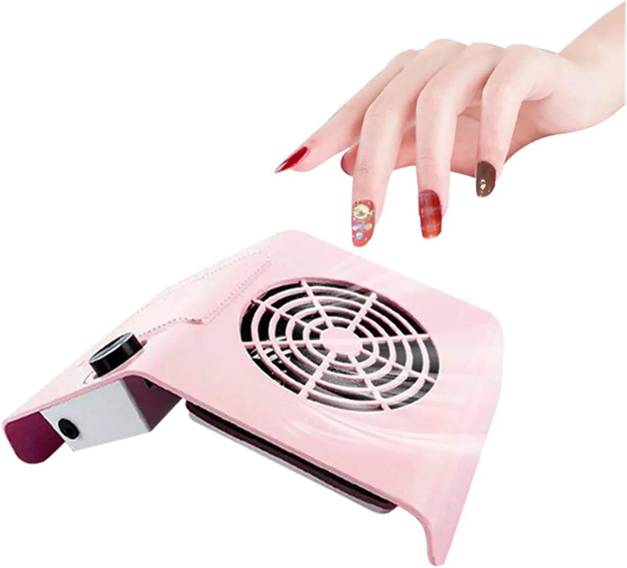 دستگاه جمع کننده گرد و غبار ناخن TISTIK 80w، ابزار هنری ناخن رومیزی، سرعت قابل تنظیم (اندازه: مقررات اروپا)