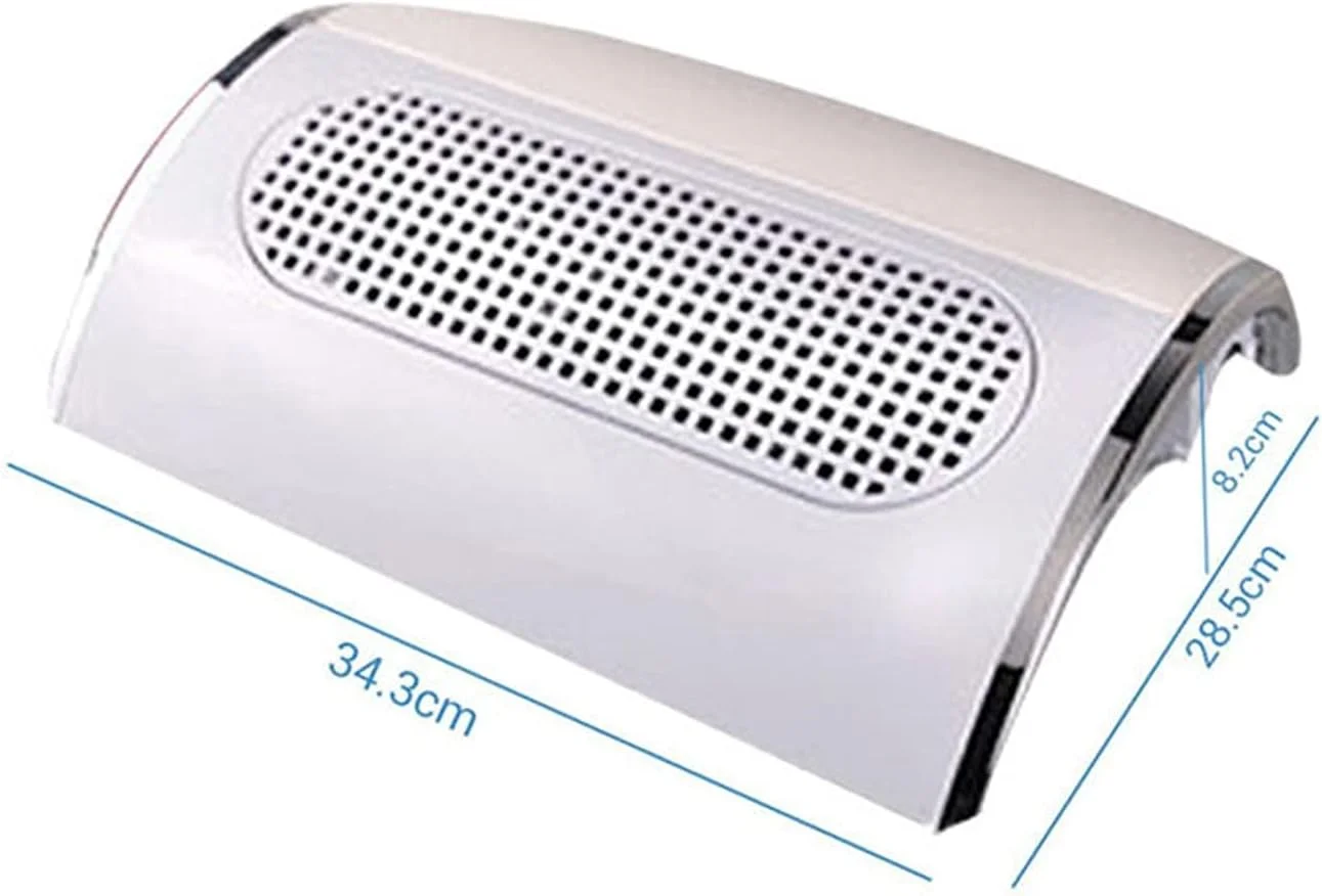 دستگاه جمع کننده گرد و غبار ناخن با 3 فن، کم صدا، مناسب برای تمیز کردن گرد و غبار هنر ناخن در سالن، دارای 2 کیسه گرد و غبار، جاروبرقی 30 وات