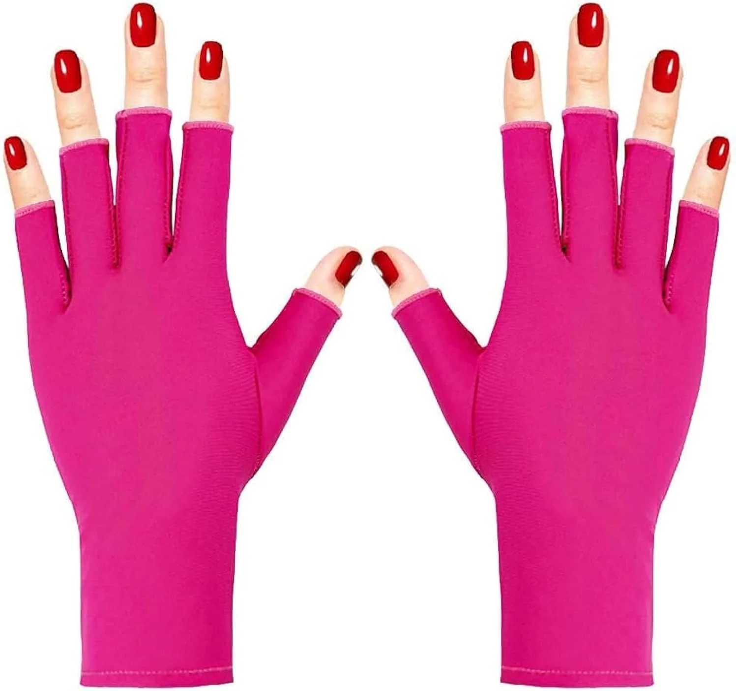 یک جفت دستکش محافظ UV برانسون، مناسب برای استفاده هنگام خشک کردن لاک ژل، بدون انگشت، محافظت از دست ها در برابر نور UV دستگاه مانیکور