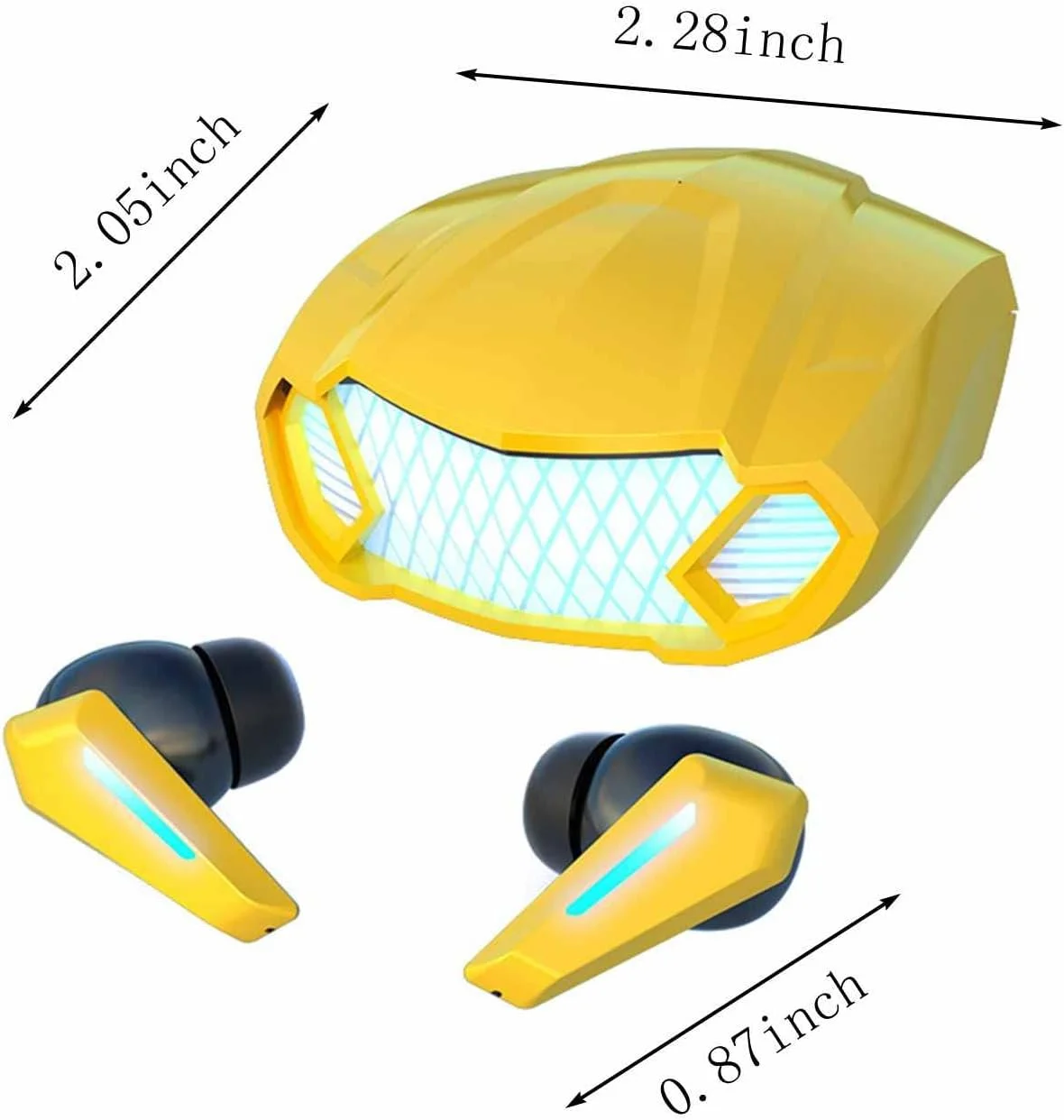 گوشی های بی سیم بلوتوثی داخل گوش، صدای باس عمیق، صدای بلند، تماس شفاف راحت، هدفون استریو سازگار برای بازی