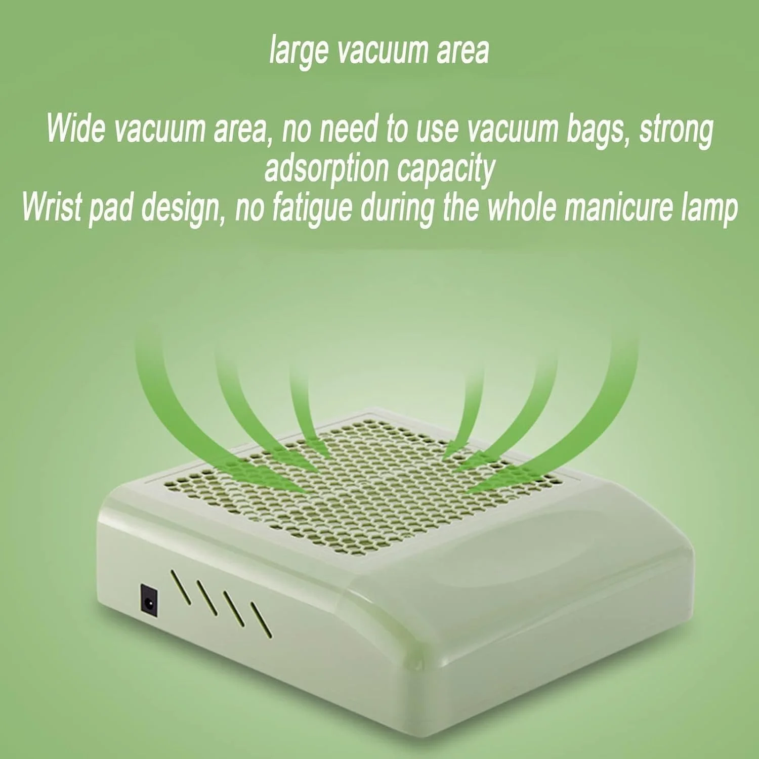 دستگاه جمع کننده گرد و غبار ناخن حرفه ای 80 وات X&Z-XAOY با فیلتر قابل استفاده مجدد و فن مکنده، دارای دکمه روشن/خاموش مناسب برای استفاده در سالن های آرایشی و منزل