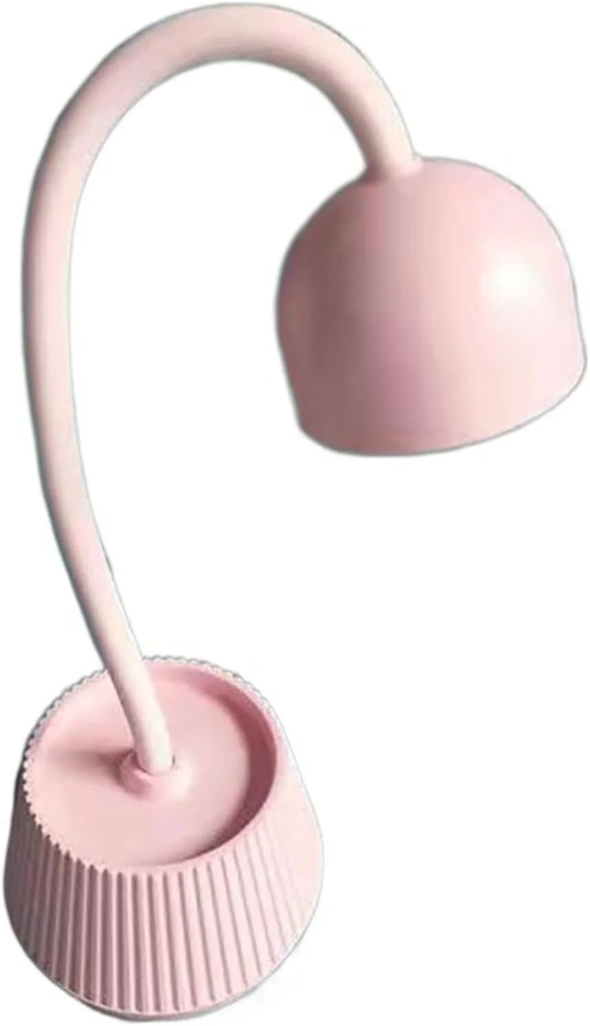 چراغ ژلی کوچک لوتوس VIZCO صورتی با 8 ال ای دی 24 واتی، چراغ رومیزی USB تاشو، خشک کننده سریع لاک ژل، ابزار هنری مانیکور