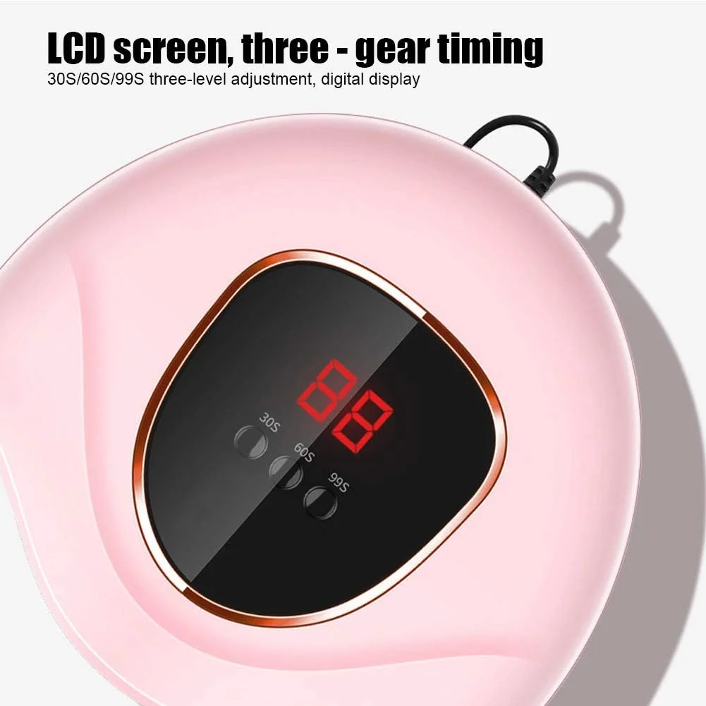 دستگاه خشک کن لاک ژل ناخن LED 72 وات به همراه کابل USB، ابزار طراحی و لاک ژل ناخن