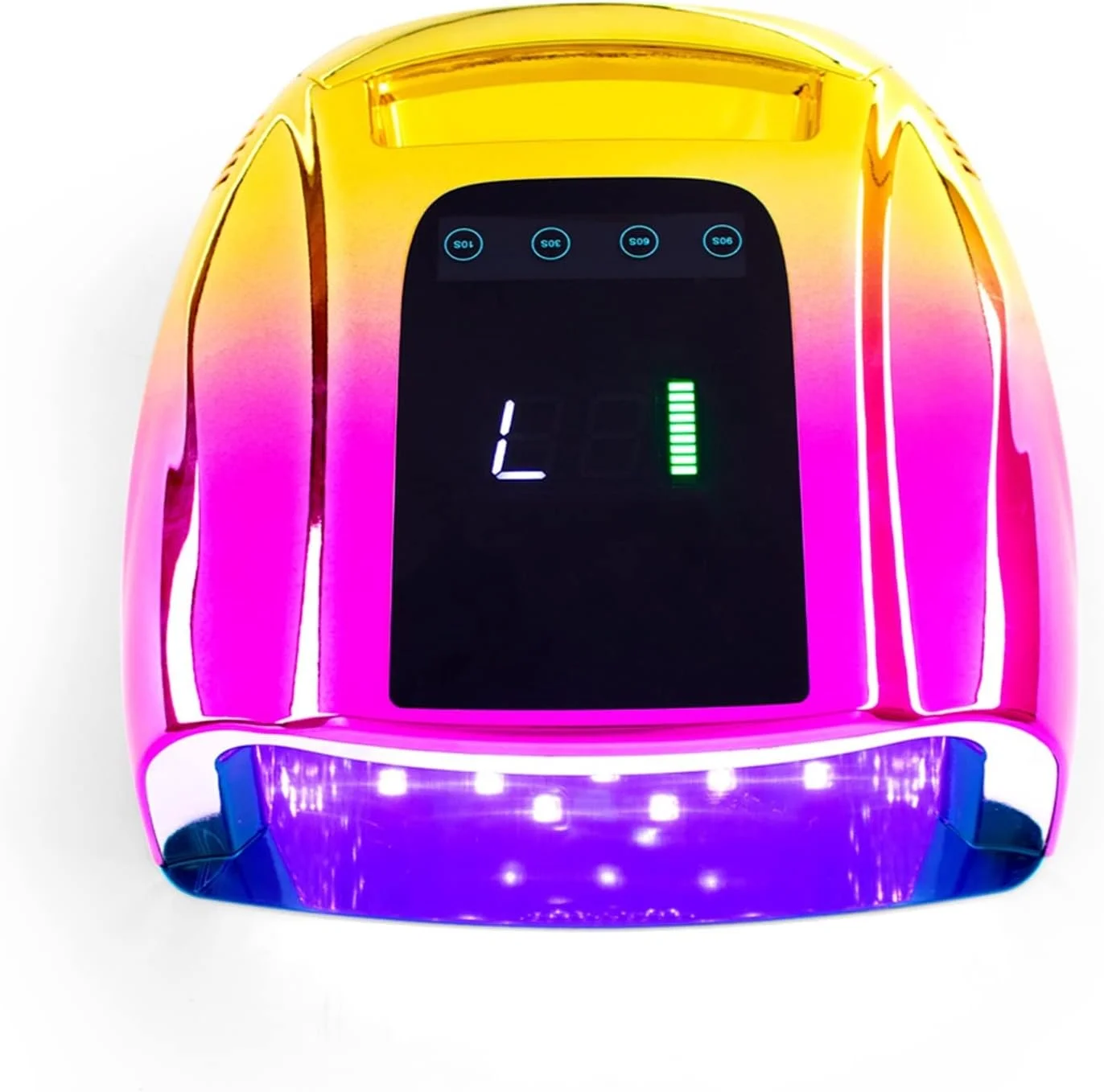 لامپ ال ای دی ناخن بی سیم VIZCO Gel Light با باتری قابل شارژ، لامپ ال ای دی 96 وات برای خشک کردن ژل