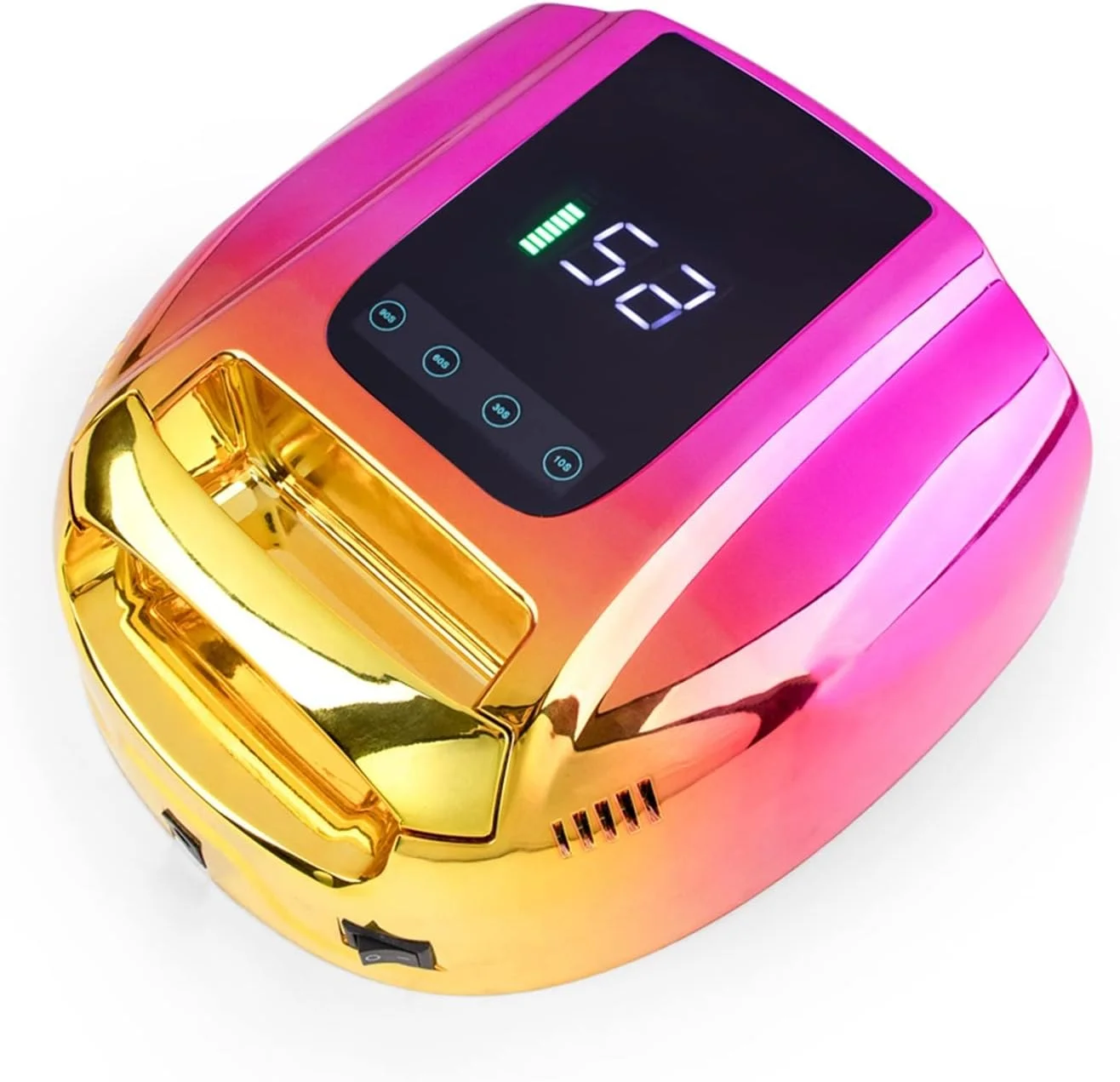 لامپ ال ای دی ناخن بی سیم VIZCO Gel Light با باتری قابل شارژ، لامپ ال ای دی 96 وات برای خشک کردن ژل