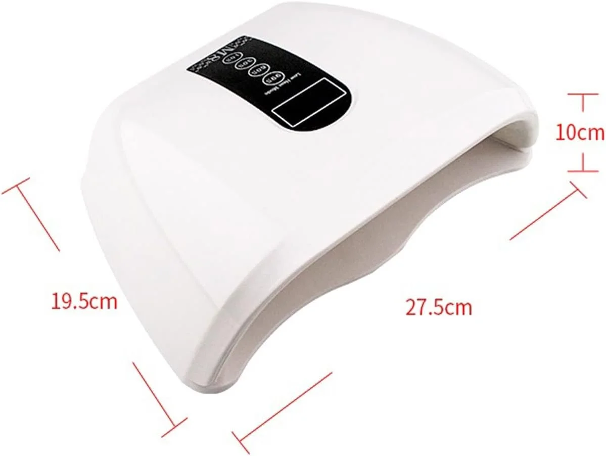 دستگاه خشک کن لاک ژل ناخن وی زکو مدل Gel Light High Power 96W با نور قرمز، مناسب برای دو دست، خشک کننده سریع انواع لاک ژل