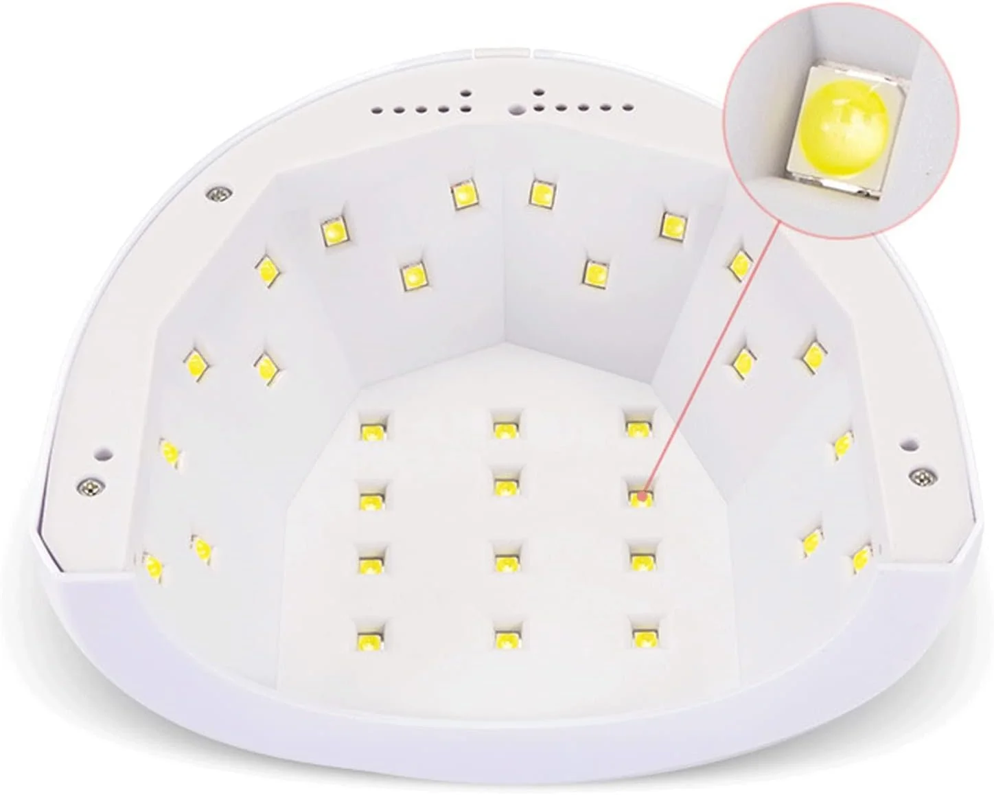 چراغ ناخن ژلی VIZCO، چراغ خشک کن ناخن قابل جابجایی برای خشک کردن لاک ژل، تایمر خودکار، تجهیزات طراحی ناخن