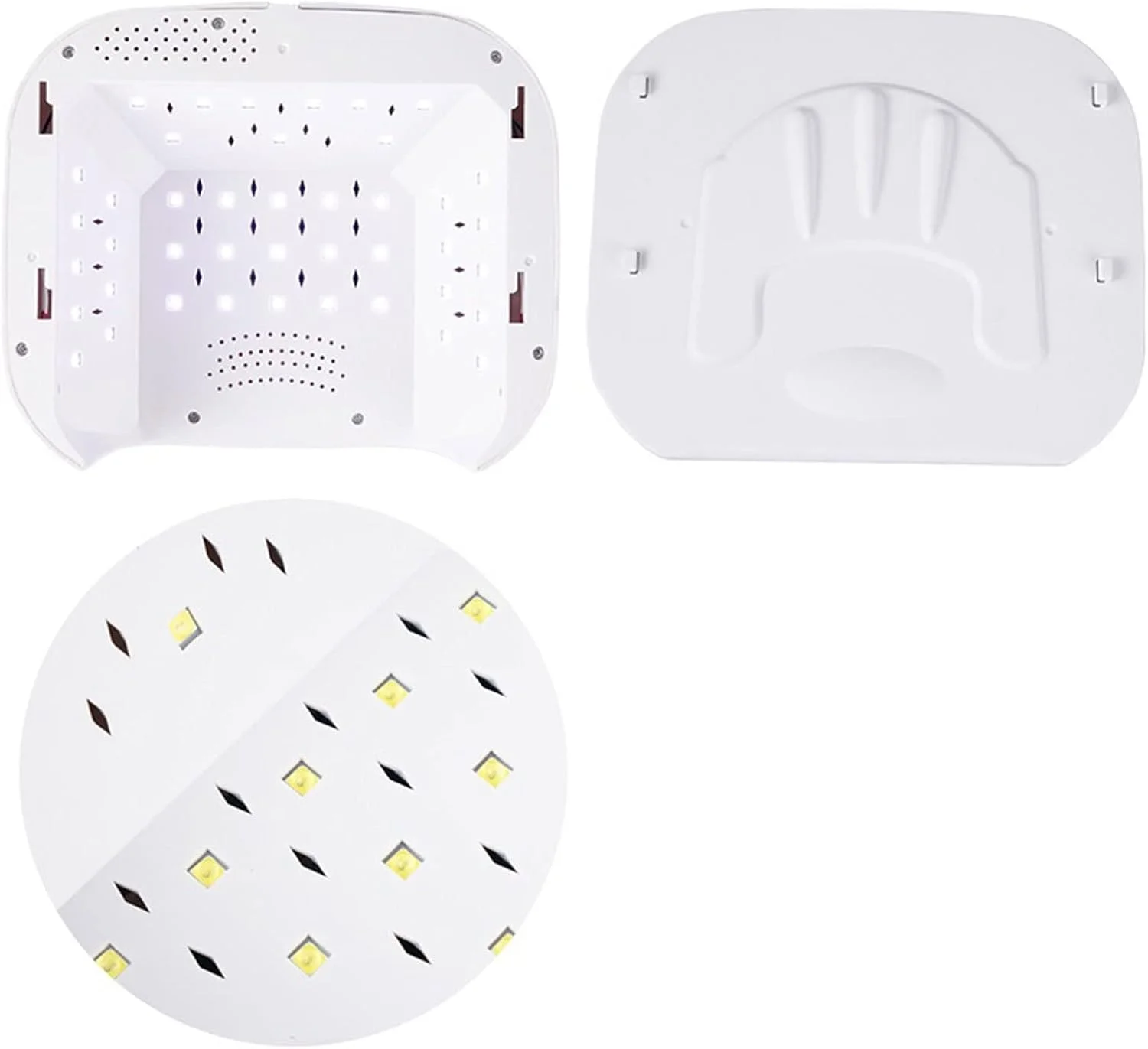 دستگاه خشک کن لاک ژل ناخن VIZCO Gel Light 99W LED با حسگر خودکار و اسپیکر بلوتوث، مناسب برای خشک کردن انواع لاک ژل