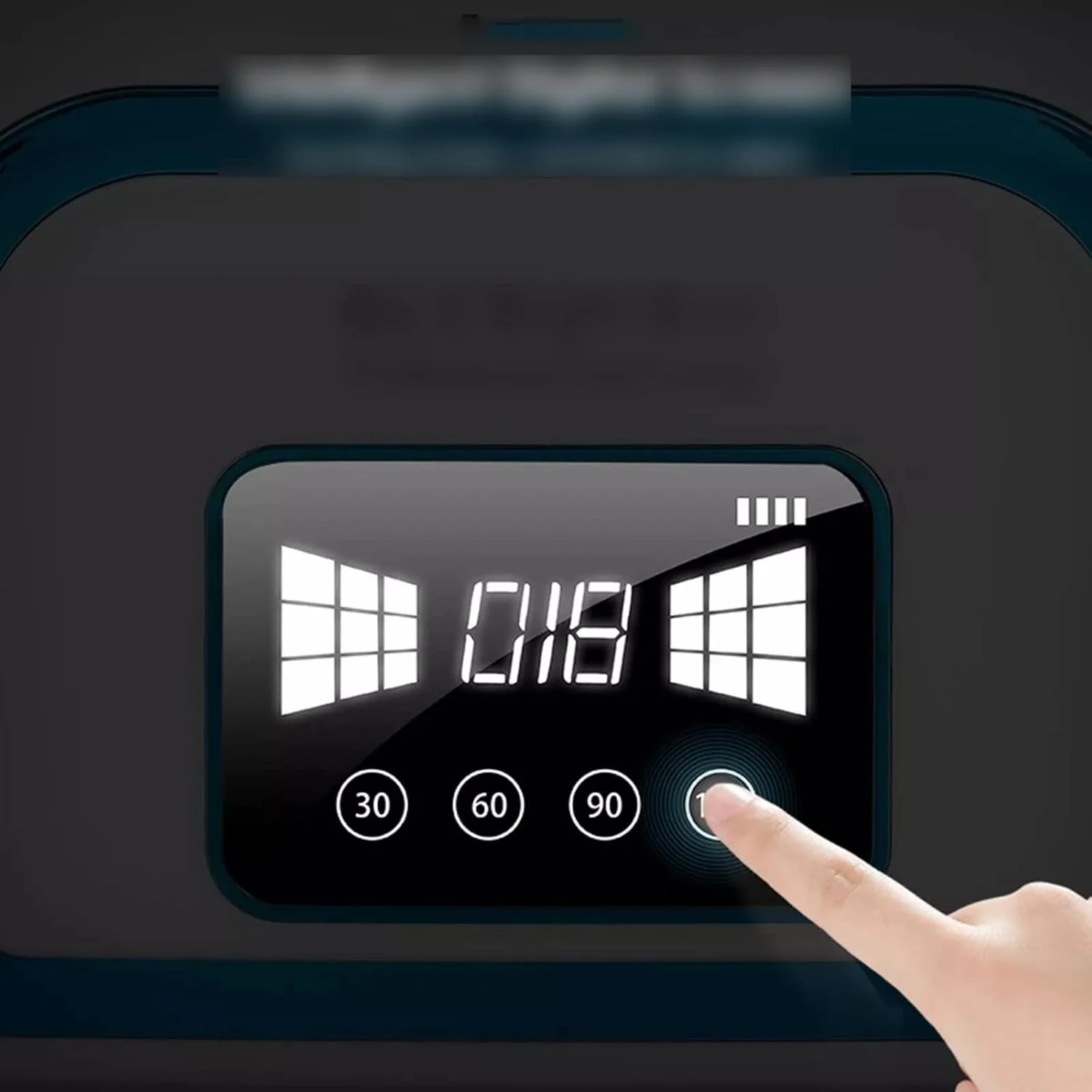 دستگاه خشک کن لاک ناخن بی سیم VIZCO با باتری داخلی و توان 120 وات، قابل شارژ، مناسب برای مانیکور حرفه ای (رنگ: Hortelé)