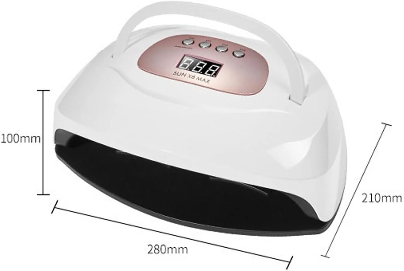 دستگاه خشک کن لاک ژل ویزکو مدل Gel Light 220W با منبع نور دوگانه و 57 لامپ LED، فضای بزرگ مناسب برای استفاده دست دستگاه خشک کن لاک ژل ویزکو مدل Gel Light 220W با منبع نور دوگانه و 57 لامپ LED، فضای بزرگ مناسب برای استفاده دست