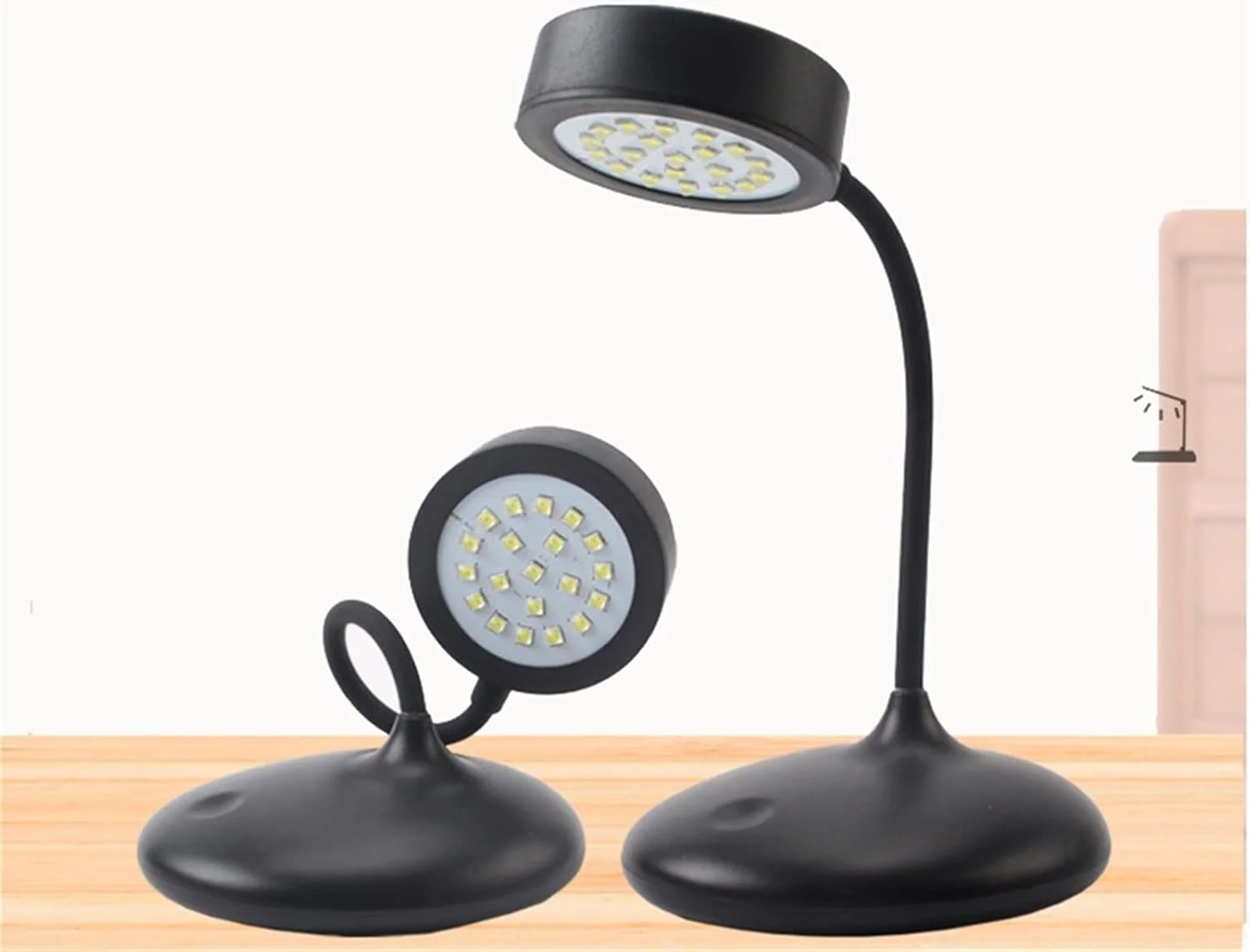 چراغ ناخن VIZCO Gel Light Lotus قابل حمل با 20 LED، چراغ رومیزی با قابلیت اتصال، خشک کن لاک ژل ناخن، ابزار هنری مانیکور