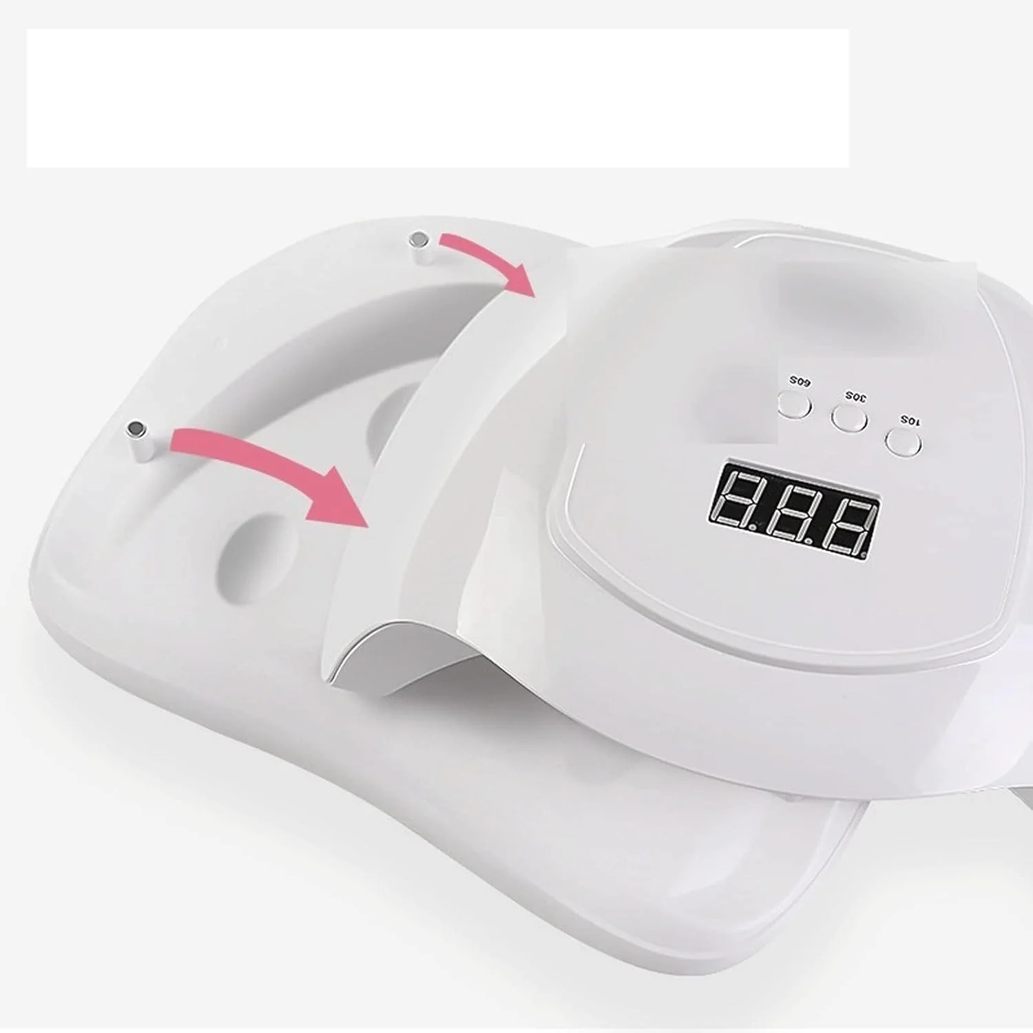 چراغ ژلی VIZCO، لامپ نور درمانی، دستگاه نور درمانی القایی مهره ای، خشک کن لاک ناخن، خشک کردن سریع، لامپ ناخن پرقدرت