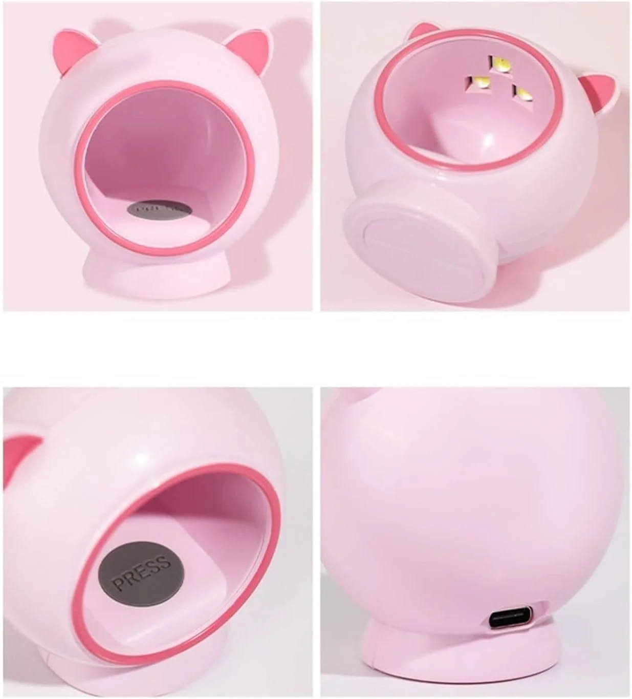 دستگاه خشک کن لاک ژل ویزکو، چراغ LED، اتصال USB، 16 وات، مینی، ابزار طراحی ناخن