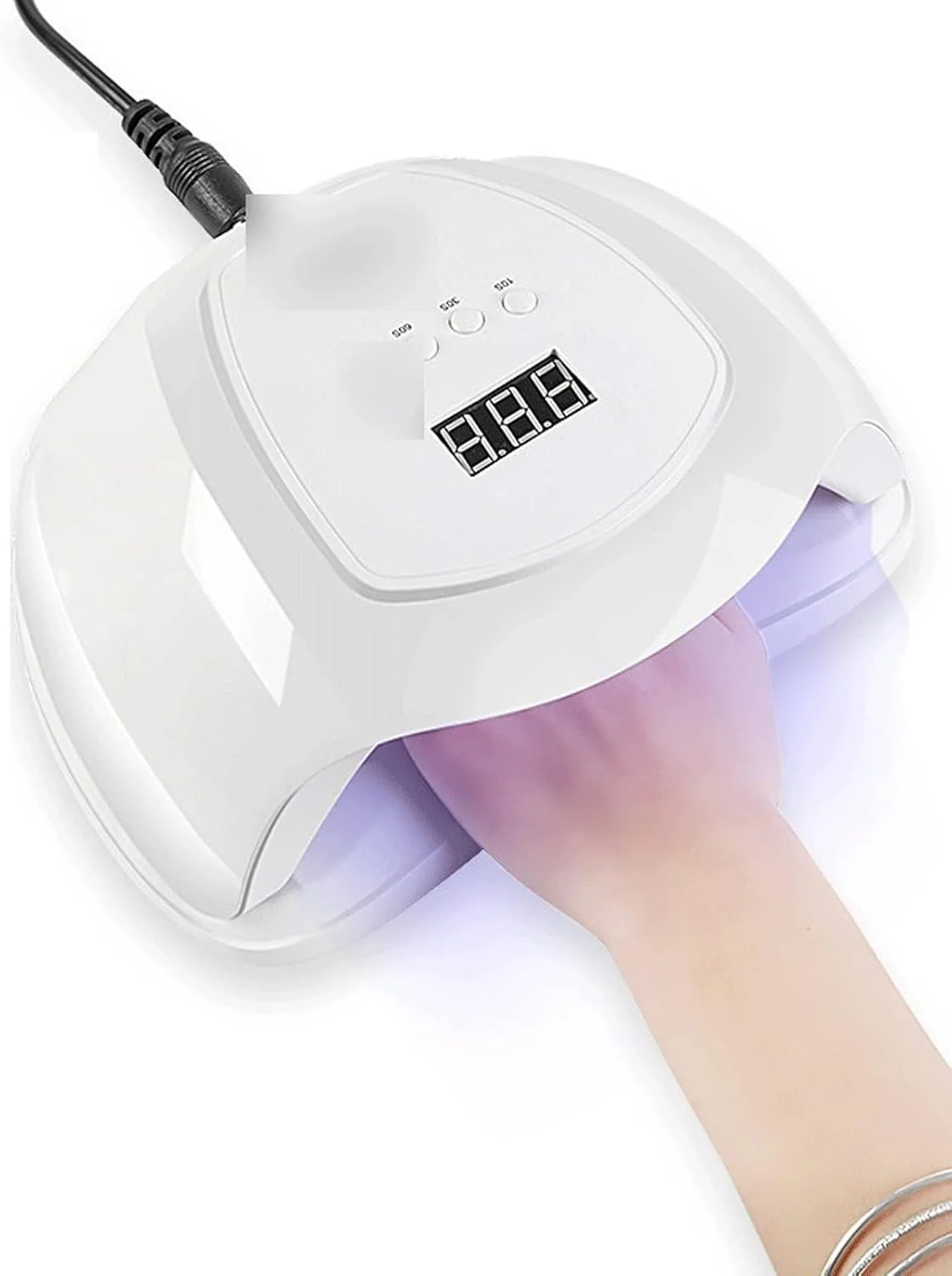چراغ ژلی VIZCO، لامپ نور درمانی، دستگاه نور درمانی القایی مهره ای، خشک کن لاک ناخن، خشک کردن سریع، لامپ ناخن پرقدرت