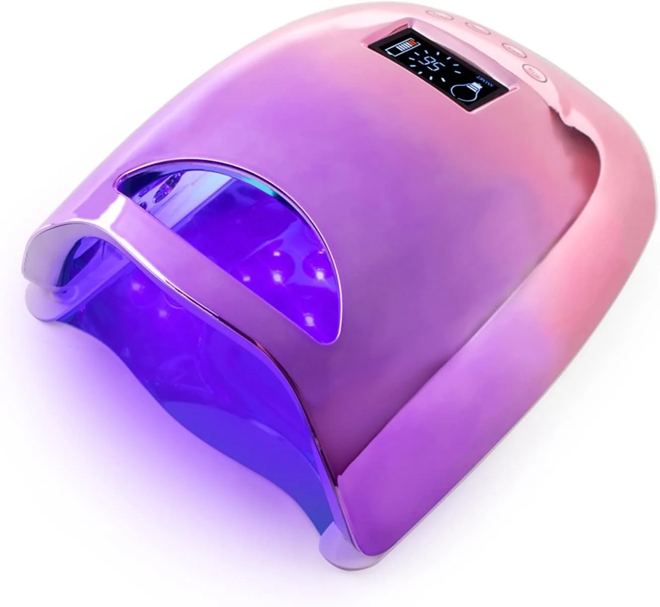 دستگاه خشک کن لاک ژل LED بی سیم VIZCO Gel Light 48W با باتری قابل شارژ و طراحی گرادیانی