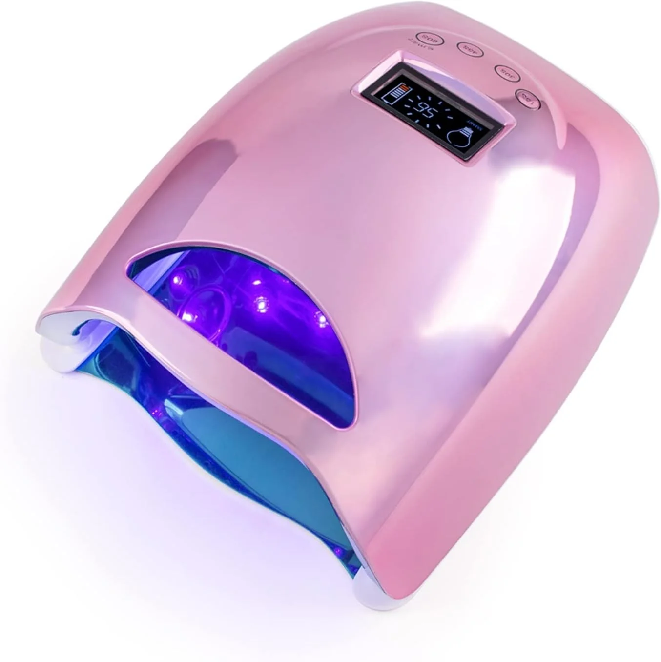 دستگاه خشک کن لاک ژل LED بی سیم VIZCO Gel Light 48W با باتری قابل شارژ و طراحی گرادیانی دستگاه خشک کن لاک ژل LED بی سیم VIZCO Gel Light 48W با باتری قابل شارژ و طراحی گرادیانی